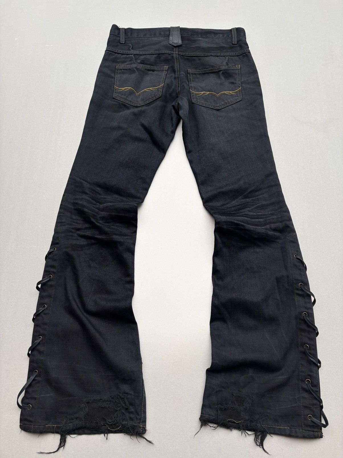 GOSTAR DE FUGA lace up flare jeans Size US 28 / EU 44 - 2 Thumbnail