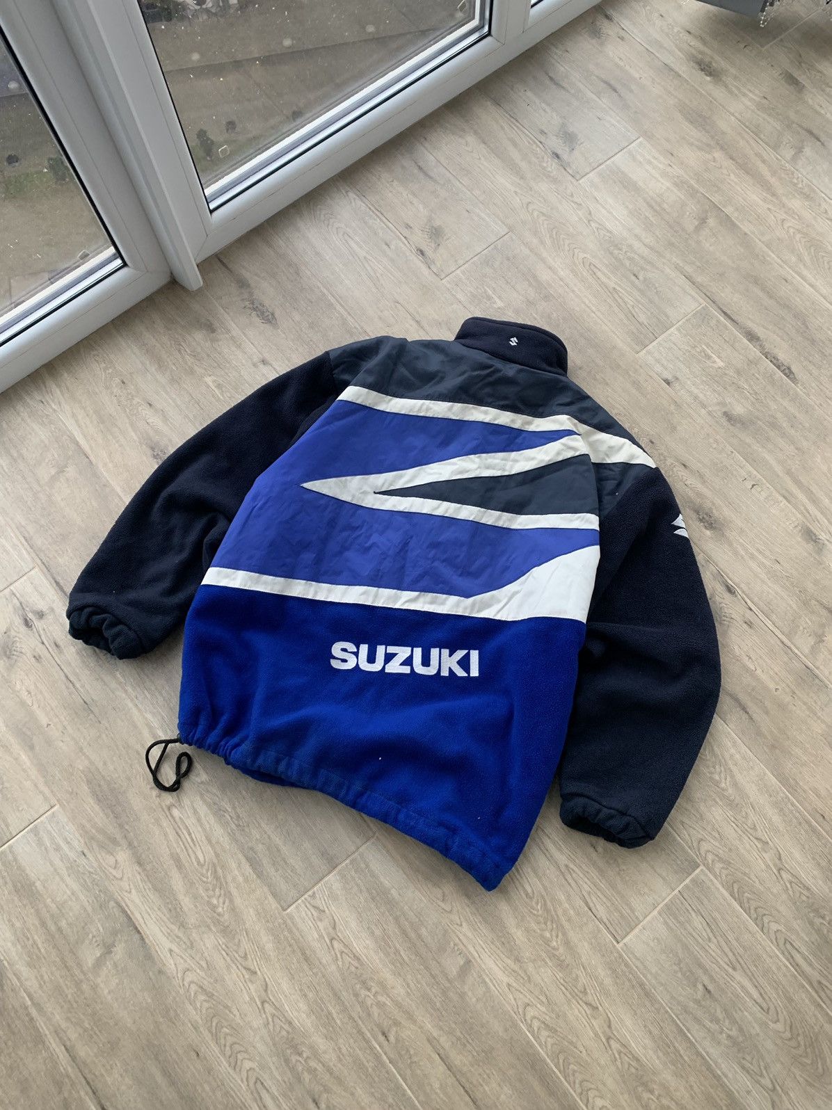 NASCAR 🔥 VINTAGE SUZUKI RACING GSX FLEECE JACKET Size US L / EU 52-54 / 3 - 1 Thumbnail