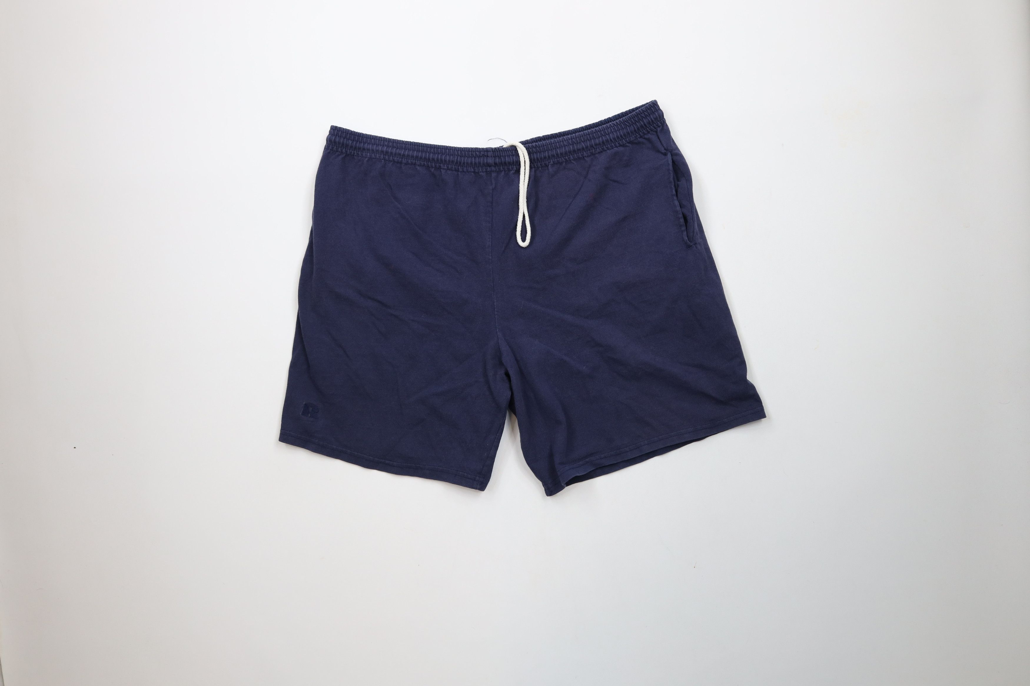 Russell Athletic × Vintage Vintage 90s Russell Athletic Above Knee Shorts Blue Cotton Size US 32 / EU 48 - 1 Thumbnail