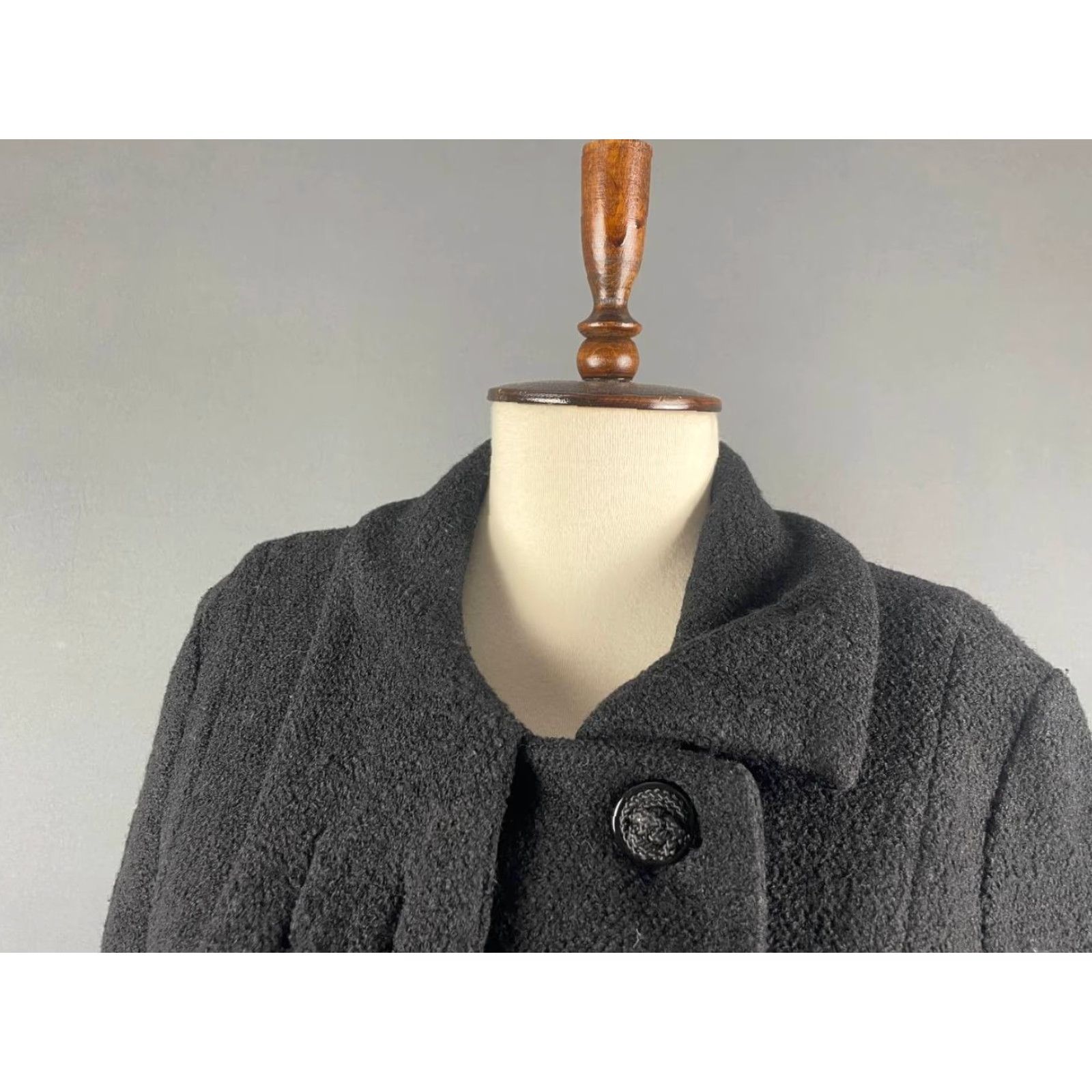 Desigual Desigual Coat Trench Black Floral Embroidered Long Sleeve Button 38 Women (Regular) Size XS / US 0-2 / IT 36-38 - 4 Thumbnail