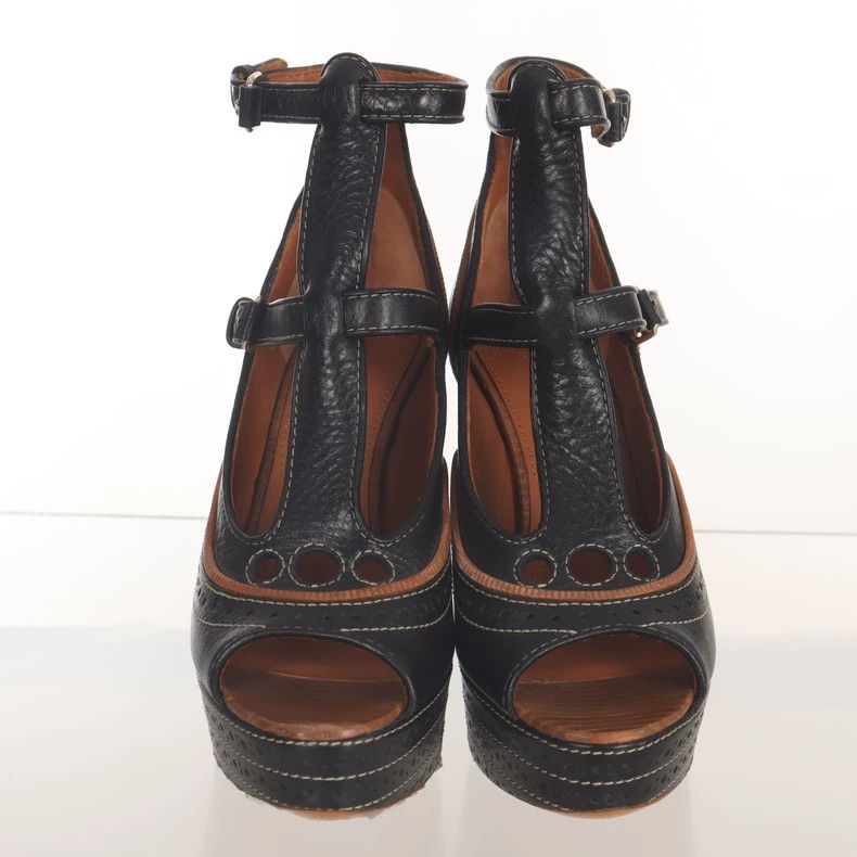 Givenchy Givenchy Size36 Cowhide Women's Cut-Out Color-Blocked Sanda Size US 4.5 / IT 34.5 - 2 Thumbnail