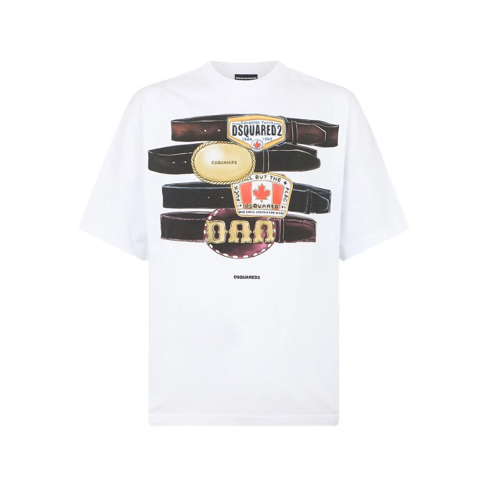 Dsquared2 Dsquared2 WHITE T-Shirts & Vests - T-Shirts Size US XL / EU 56 / 4 - 1 Thumbnail