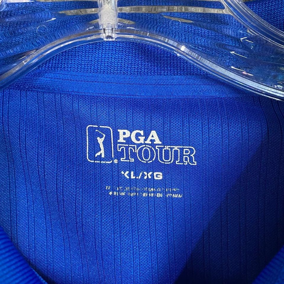 PGA Tour PGA Tour Polo Shirt Men's XL Adults Blue Polyester Size US XL / EU 56 / 4 - 3 Thumbnail