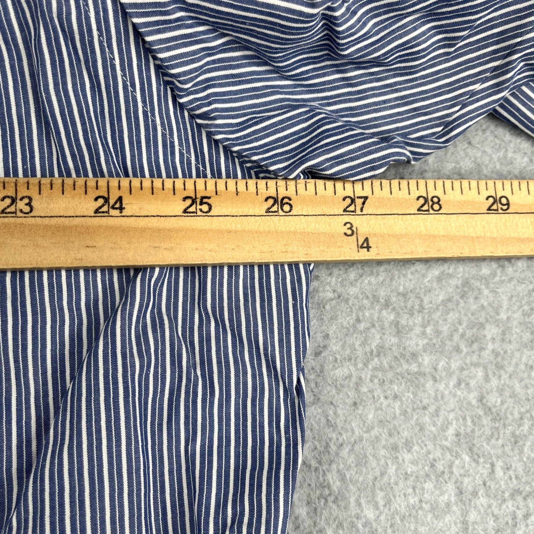 Brooks Brothers Brooks Brothers Dress Shirt 17 Blue Striped Cotton Button-Down Long Sleeve Non-Iron Classic, Regular Fit, Button Up Shirt, Men Size US XL / EU 56 / 4 - 6 Thumbnail