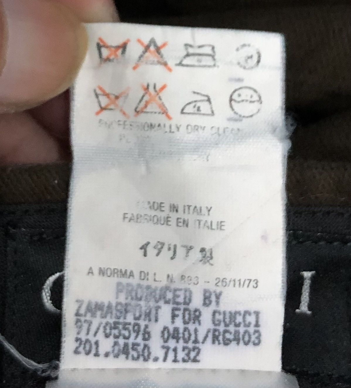 Gucci × Vintage Gucci Men's Cotton Pants – Made in Italy Size US 29 - 16 Thumbnail
