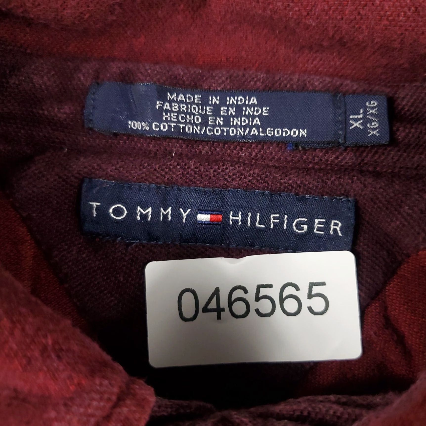 Tommy Hilfiger VINTAGE Tommy Hilfiger Polo Shirt Mens XL Red Solid Polo Shirt XL Red American Classic Preppy Sports Mens Size US XL / EU 56 / 4 - 7 Thumbnail