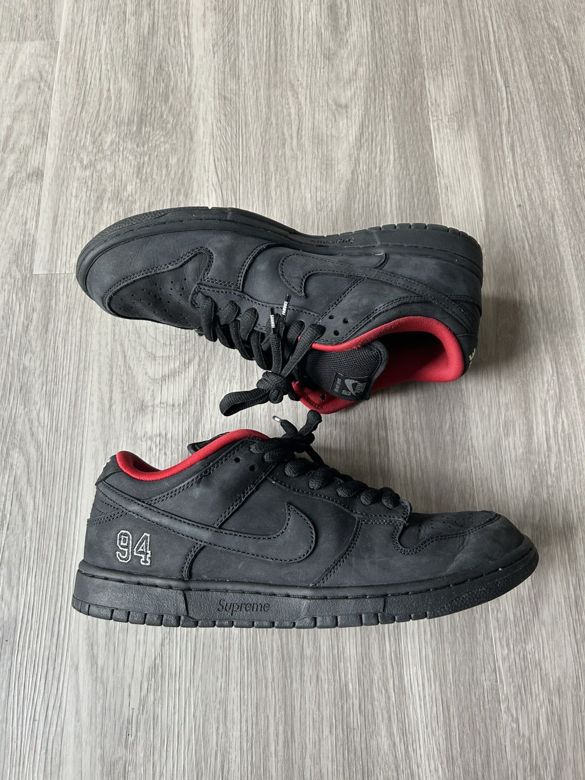 Nike Dunk Low SB X Supreme 94 Black Size 10