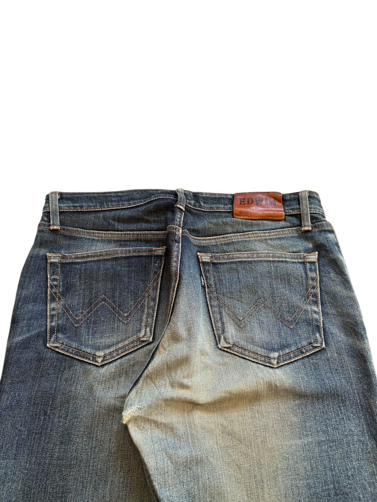 Edwin Vintage Edwin 403 Mud Wash Distressed Loose Jeans Size US 32 / EU 48 - 9 Thumbnail