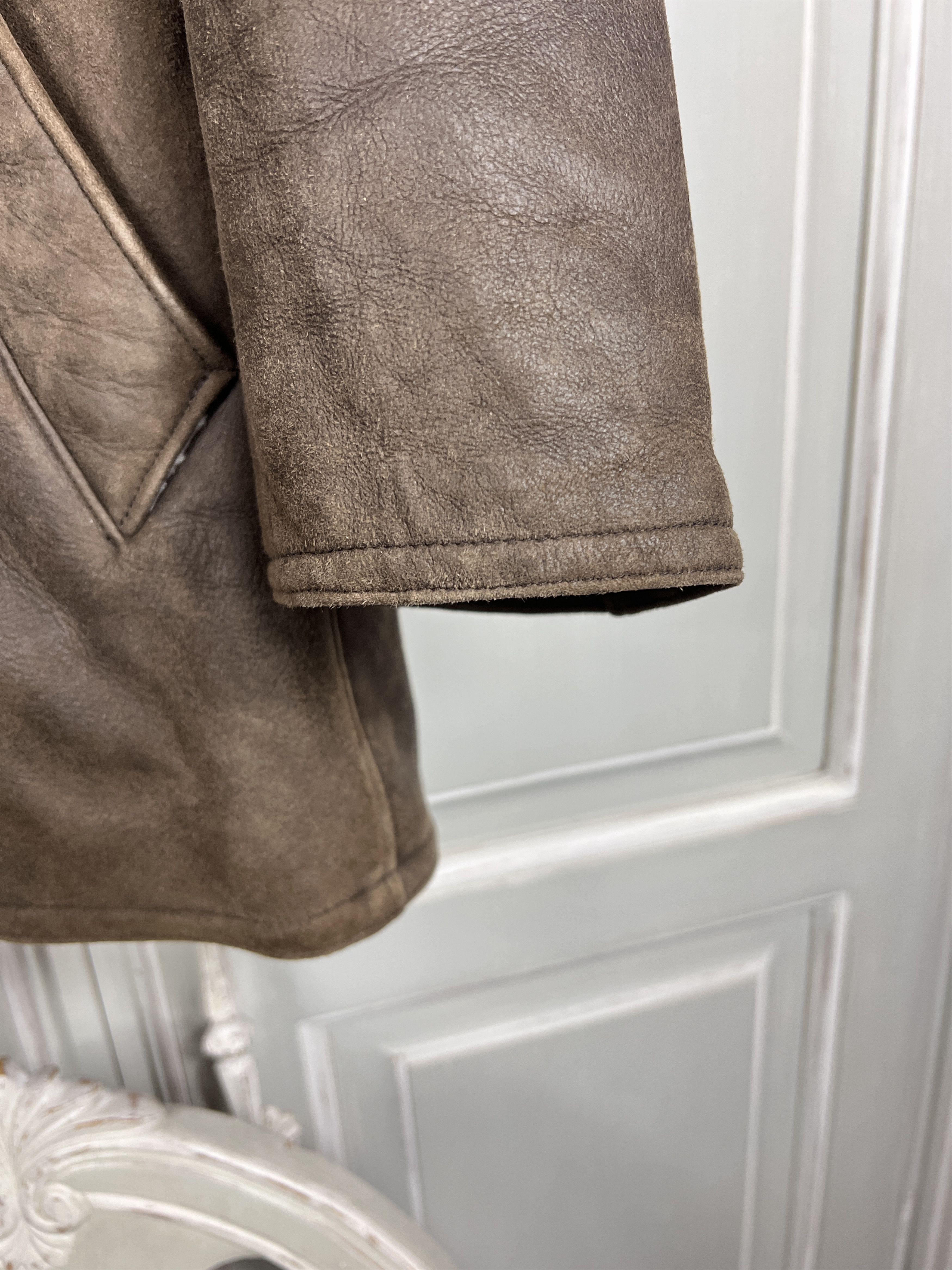agnes b. Agnes B.homme Sherpa leather jacket wool Size US M / EU 48-50 / 2 - 10 Thumbnail