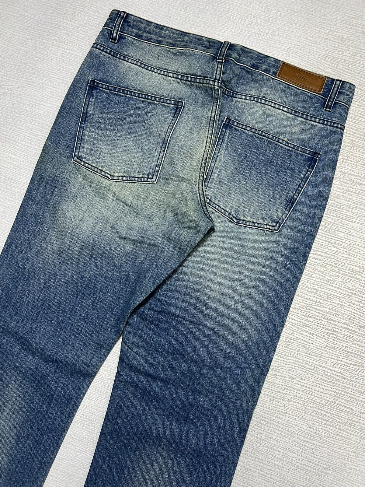 AMI AMI Paris - Sky Blue Destroyed Denim Jeans Size US 32 / EU 48 - 9 Thumbnail