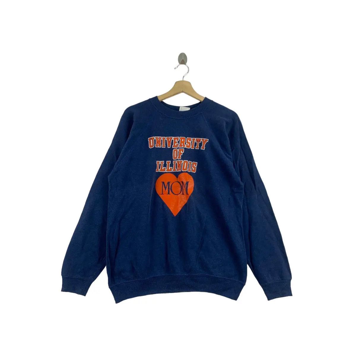 Vintage Vintage 80’ UNIVERSITY OF ILLINOIS Mom Collegiate Sweatshirt Size L / US 10 / IT 46 - 1 Thumbnail