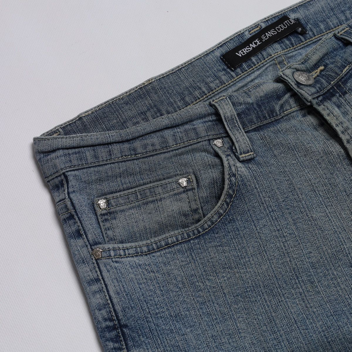 Versace Vintage Versace Jeans Couture Denim Jeans Gianni Medusa Size US 33 - 5 Thumbnail