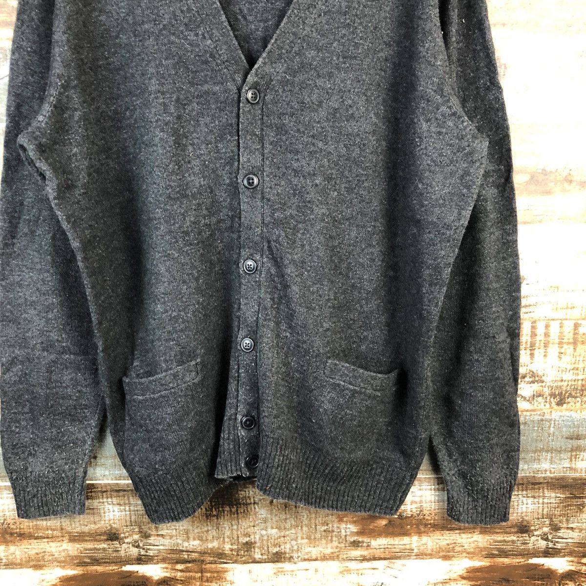 Uniqlo Uniqlo japan vintage Black Cardigan Knitwear #A2506 Size US XL / EU 56 / 4 - 6 Thumbnail