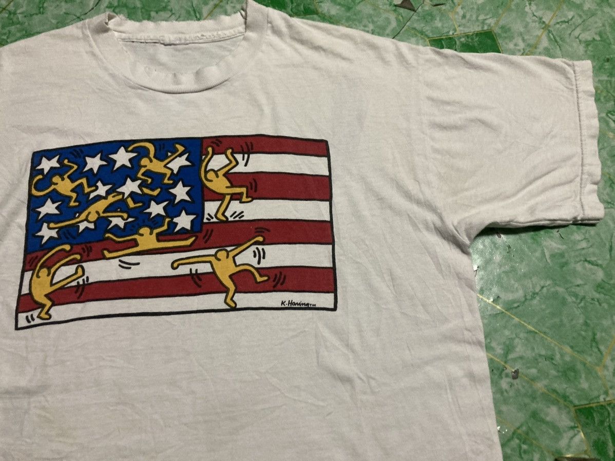 Keith Haring × Vintage Vintage T-shirt Kart Haring Art Work 90s Size US L / EU 52-54 / 3 - 2 Thumbnail