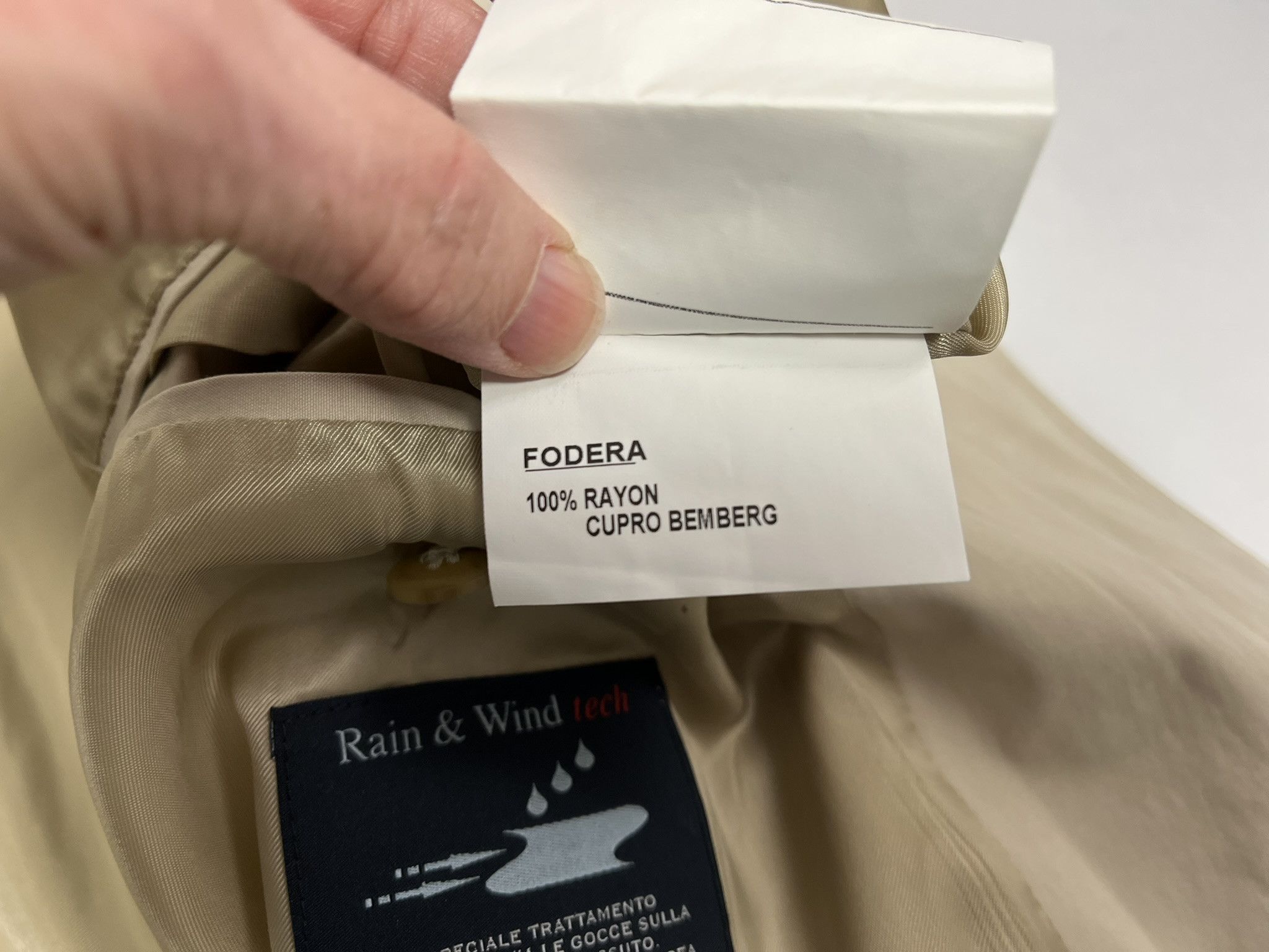 Canali Canali Rain & Wind Tech Coat Size US XL / EU 56 / 4 - 7 Thumbnail