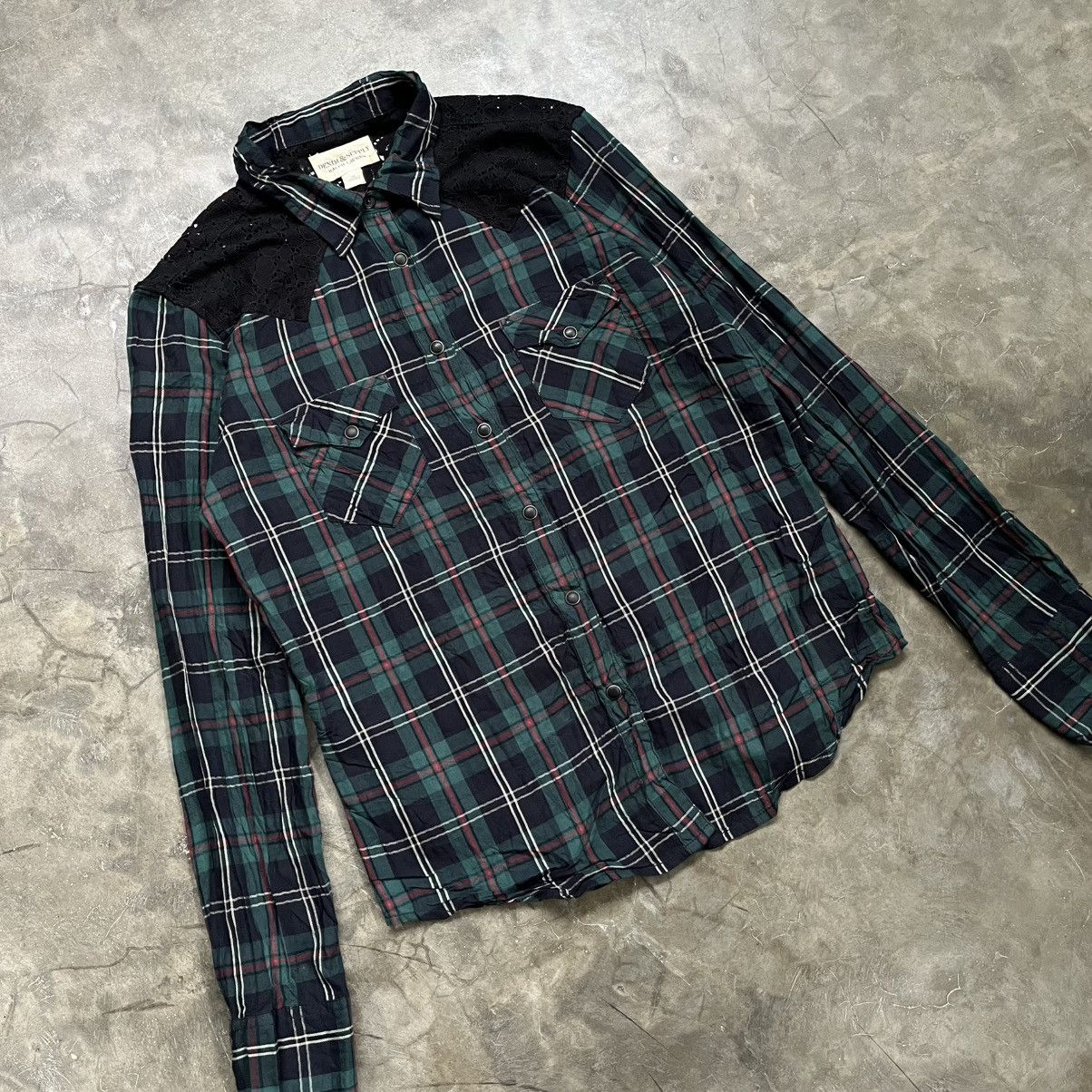 Denim & Supply Ralph Lauren Denim & Supply by Ralph Lauren Western Corchet Button Shirt Size M / US 6-8 / IT 42-44 - 2 Thumbnail