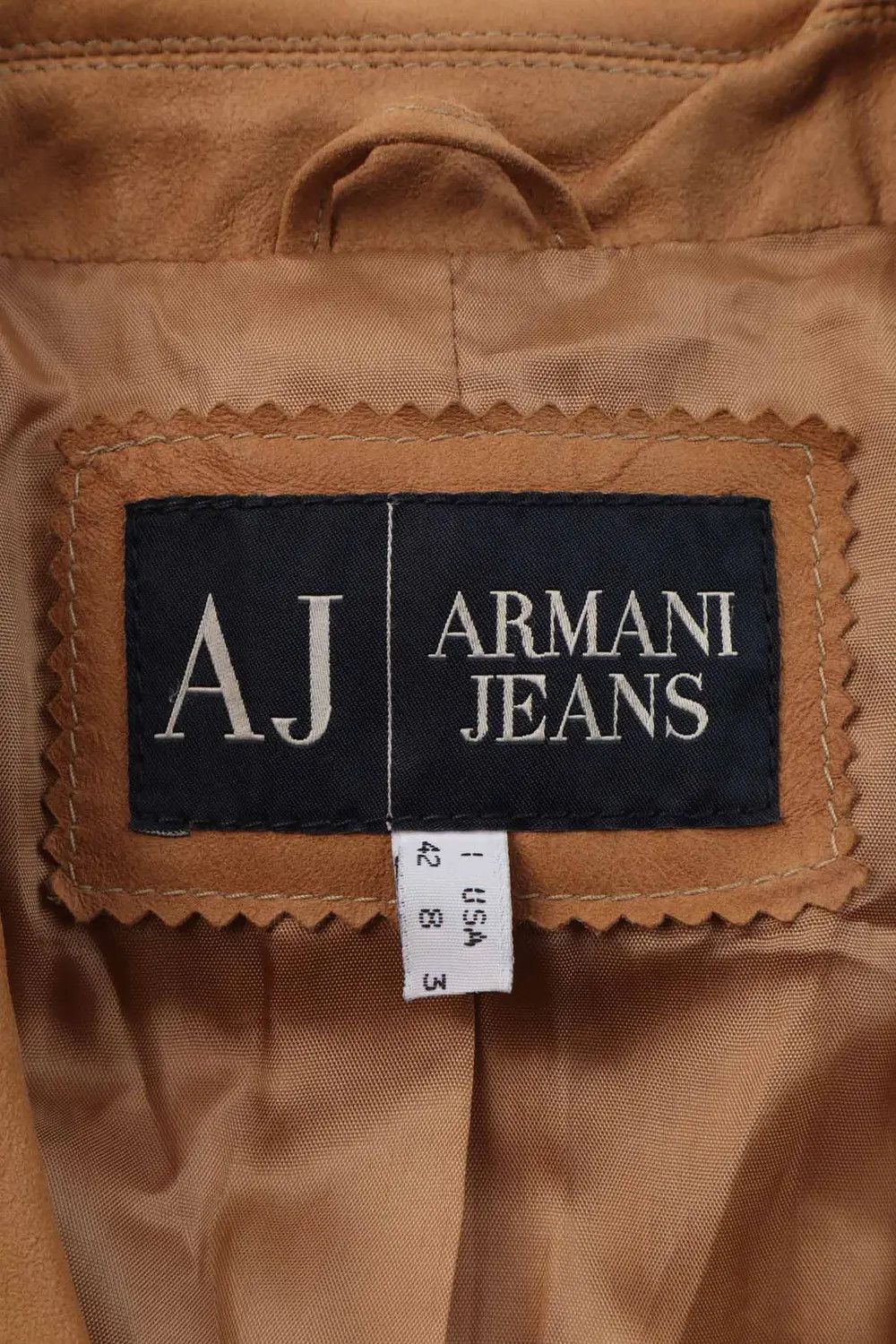 Armani Women's Armani Jeans Brown Leather Blazer Jacket Size S Size S / US 4 / IT 40 - 5 Thumbnail