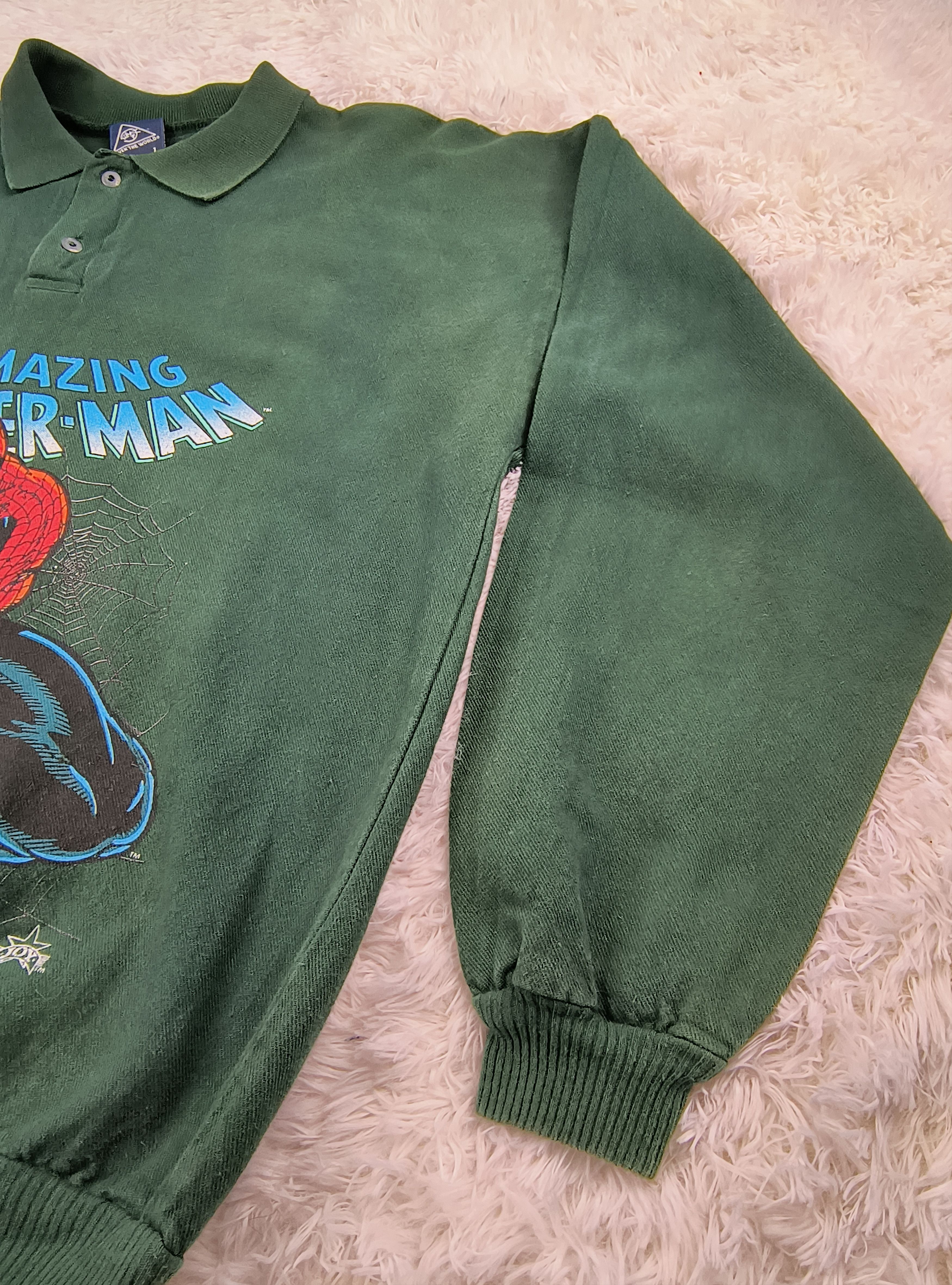 Marvel Comics Vintage The amazing Spiderman 1993 polo rugby Size US XL / EU 56 / 4 - 5 Thumbnail