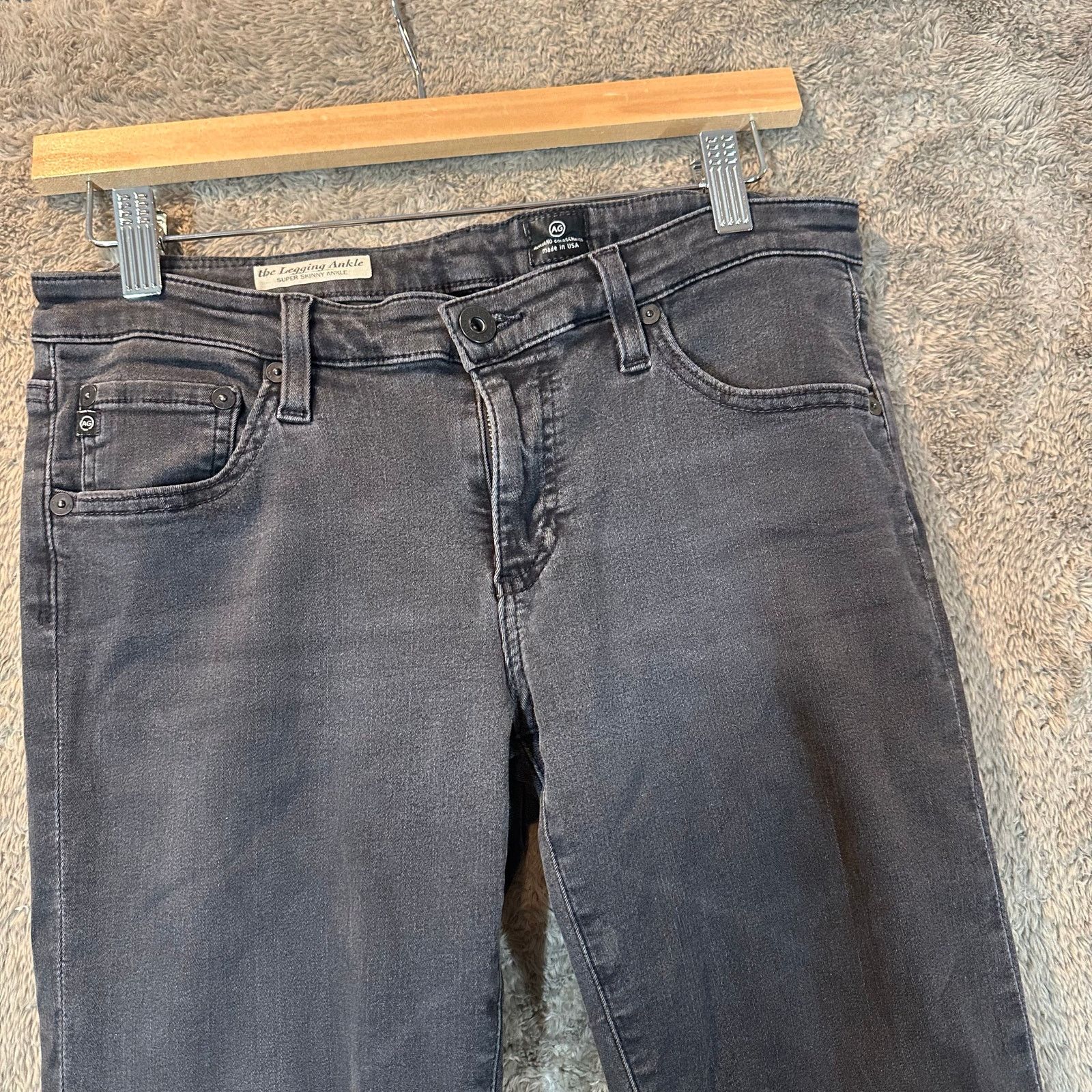 AG Adriano Goldschmied AG Adriano Goldschmied Ankle Skinny Faded Black Jeans 30 Size 30" / US 8 / IT 44 - 3 Thumbnail