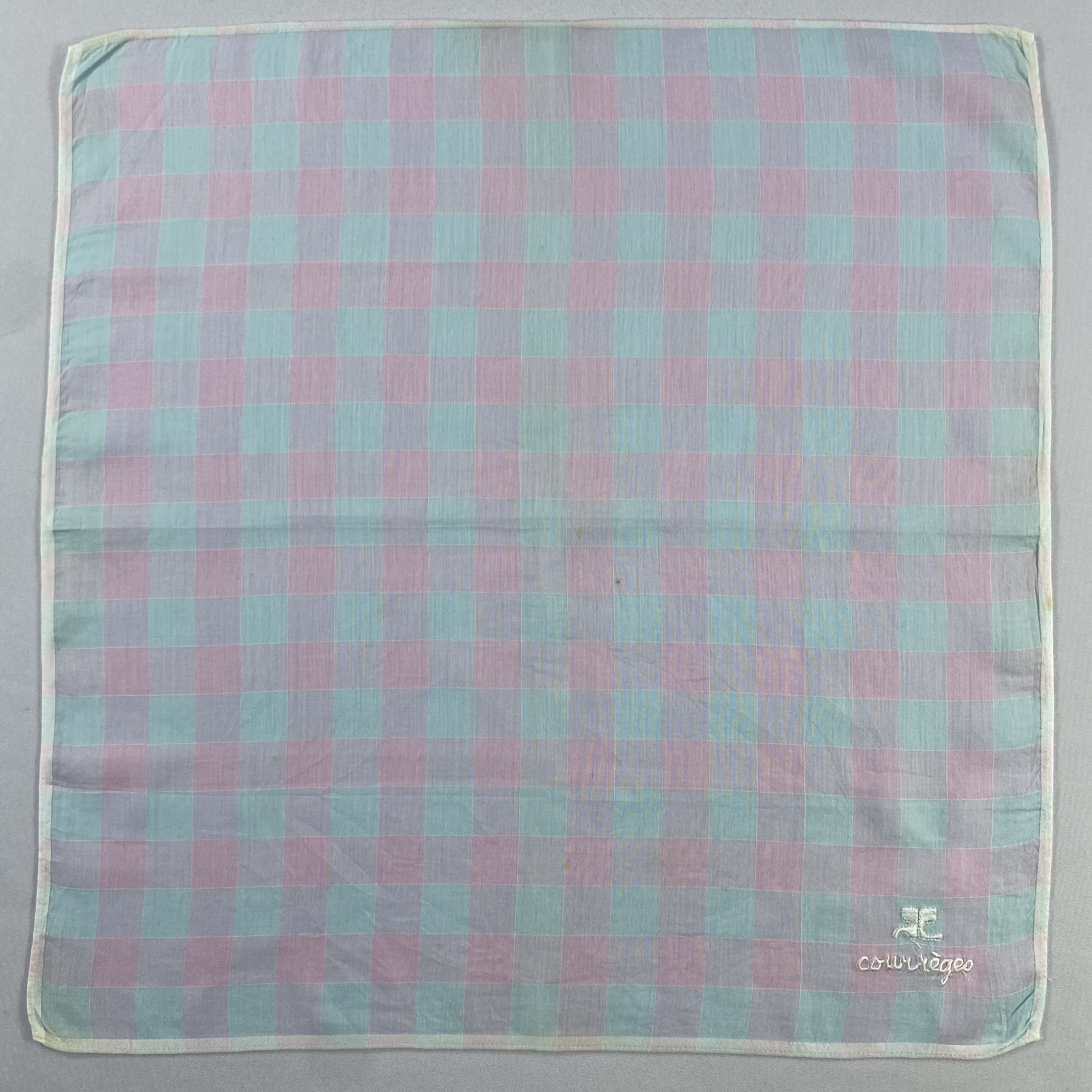 Courreges × Vintage Courreges Bandana/ Handkerchief / Neckerchief-P560 Size ONE SIZE - 1 Thumbnail