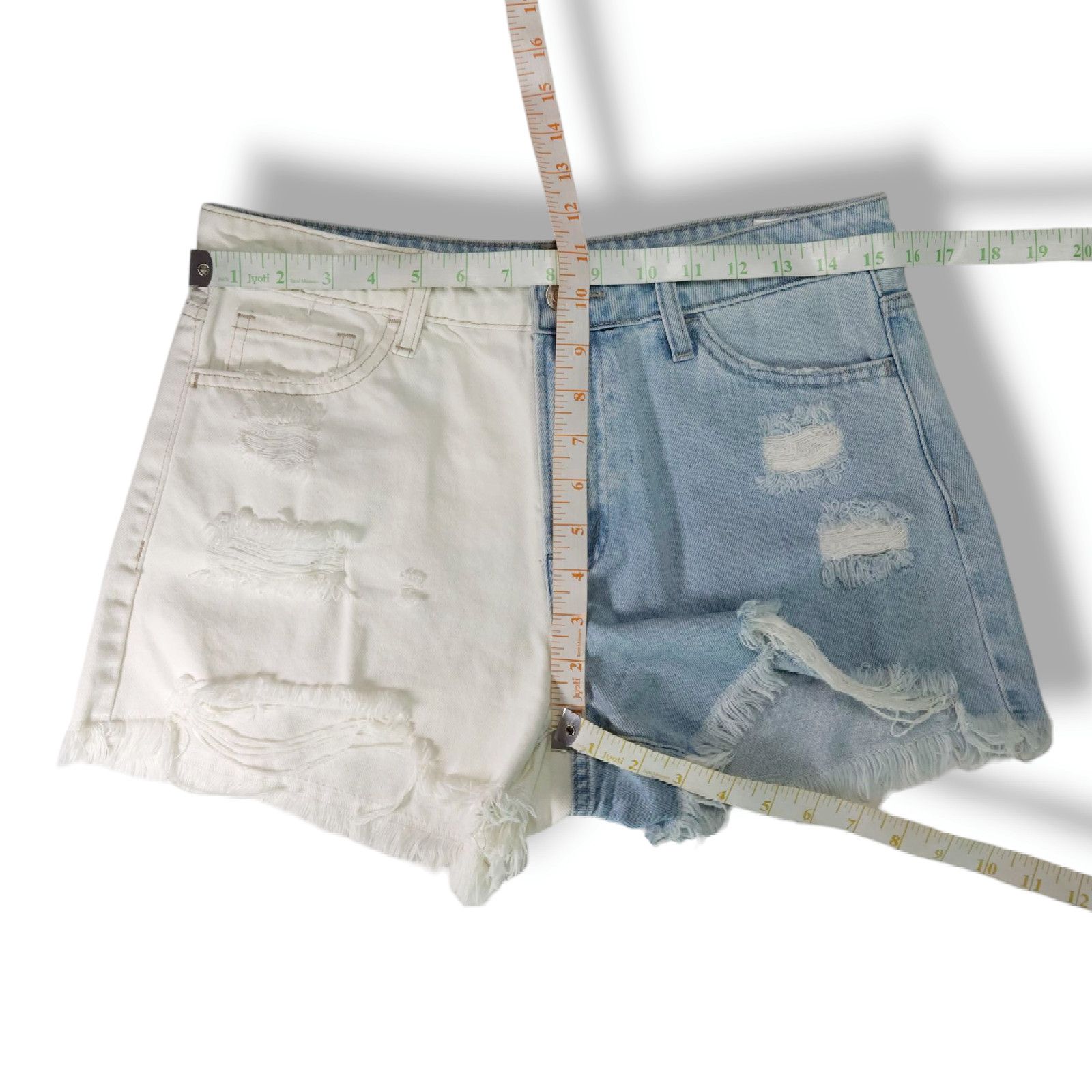 Other EUC Vervet High Rise Destructed Stretch Jean Shorts Sz. M Size 27" / US 4 / IT 40 - 7 Thumbnail