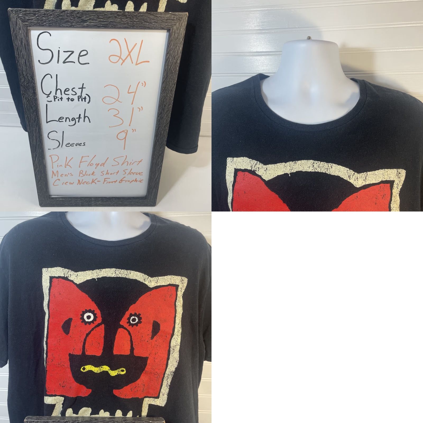 Vintage VINTAGE Pink Floyd The Division Bell Shirt Men 2XL Black Short Sleeve Crew Neck Size US XXL / EU 58 / 5 - 9 Thumbnail