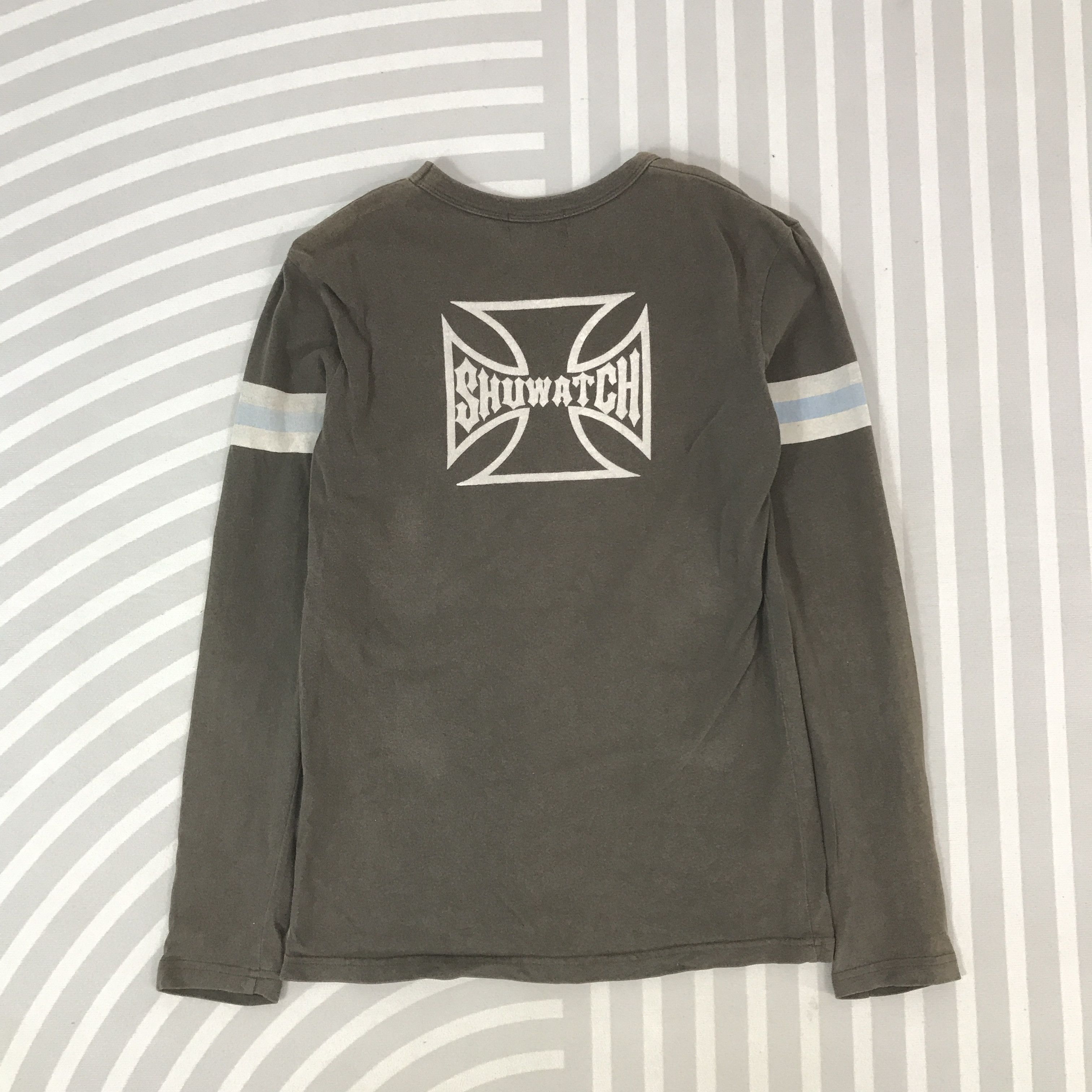 If Six Was Nine × Japanese Brand Vintage shuwatch Skull Faded punk long sleeve T-shirt Size US M / EU 48-50 / 2 - 3 Thumbnail
