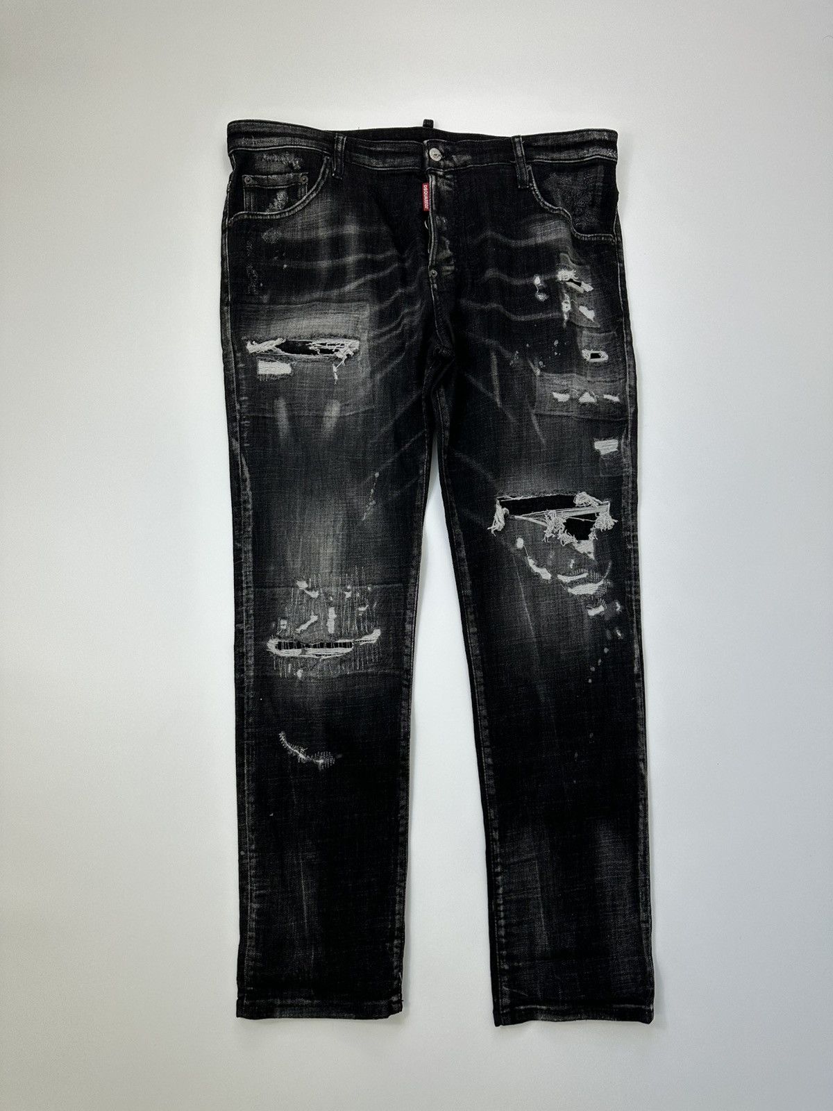 Dsquared2 Dsquared Dark Denim Jeans 54 IT Size Distressed Size US 35 - 1 Thumbnail