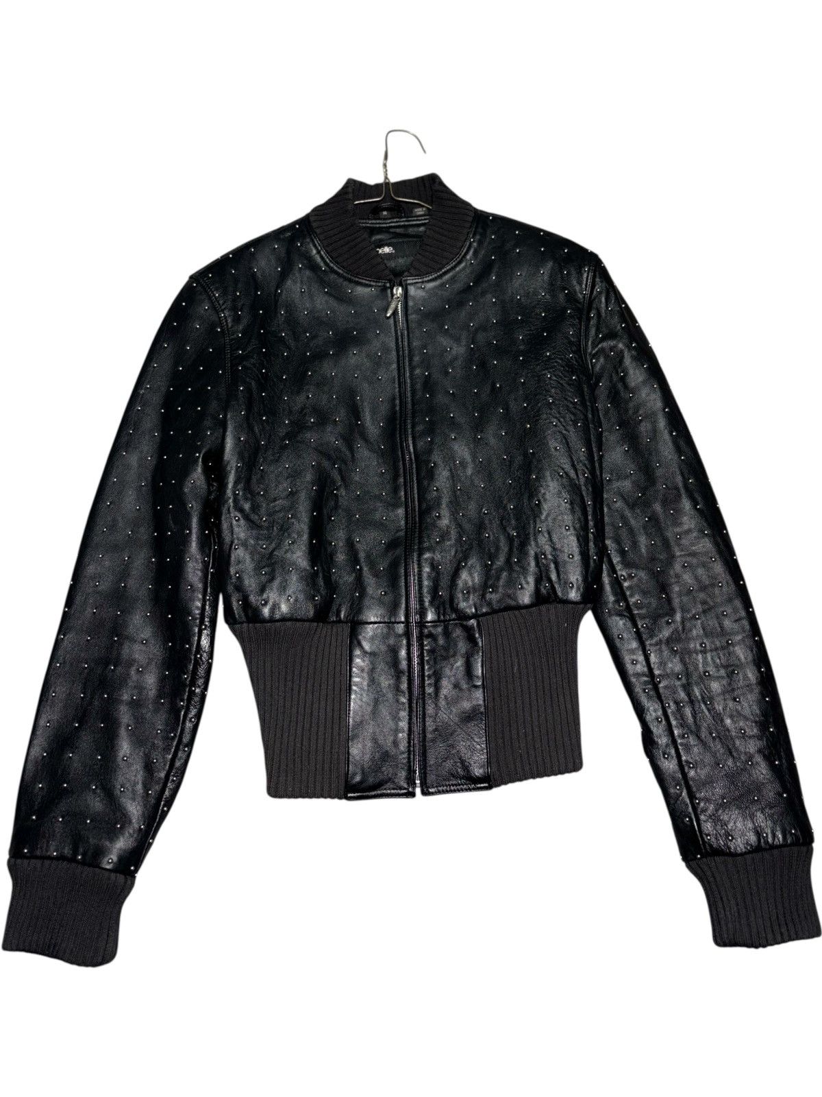 Pelle Pelle Pelle Pelle cropped Studded Leather Jacket Emo Grunge opium Size US XS / EU 42 / 0 - 2 Thumbnail