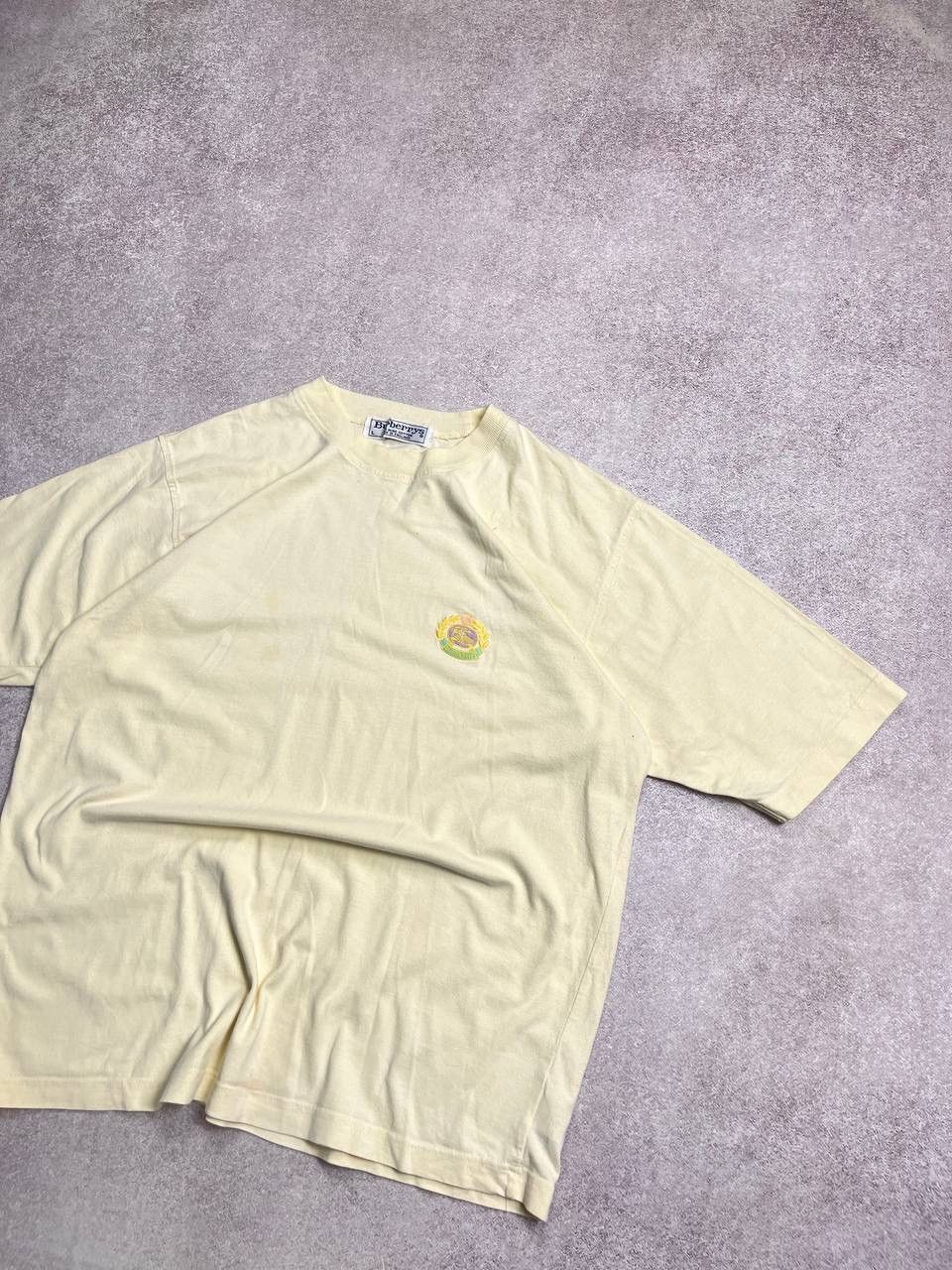 Burberry Vintage Burberrys Embroidery Heavy Cotton Boxy T-shirt L Size US L / EU 52-54 / 3 - 2 Thumbnail