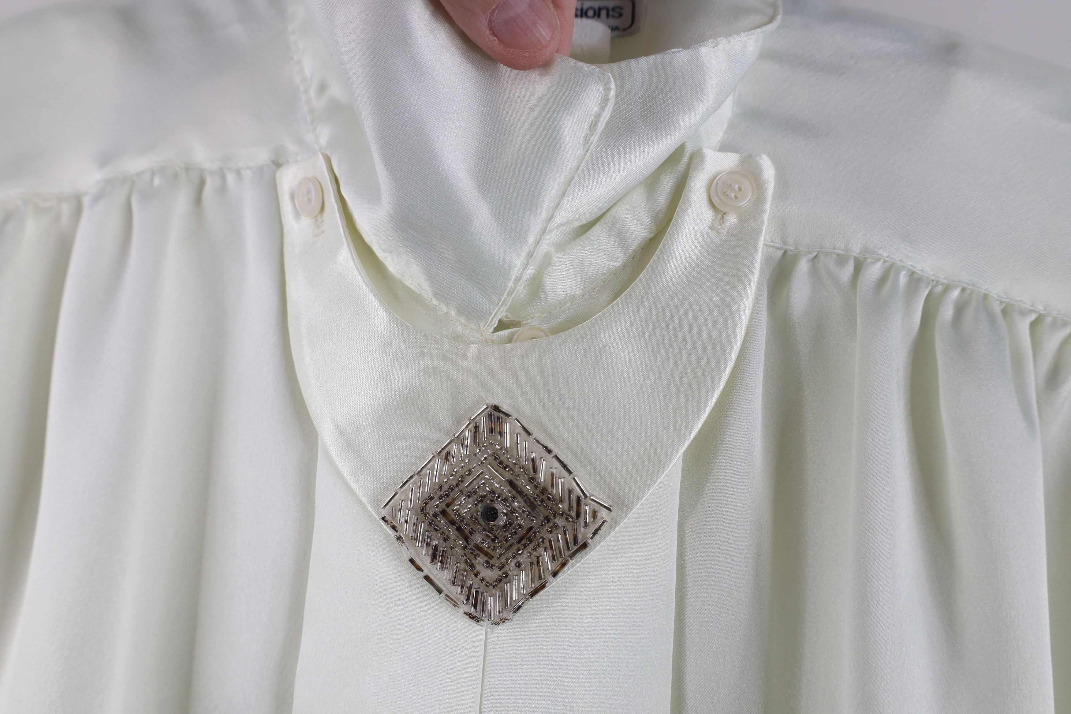 Vintage Vintage 90s Streetwear Silky Polyester Button Shirt USA Size XXL / US 16-18 / IT 52-54 - 5 Thumbnail