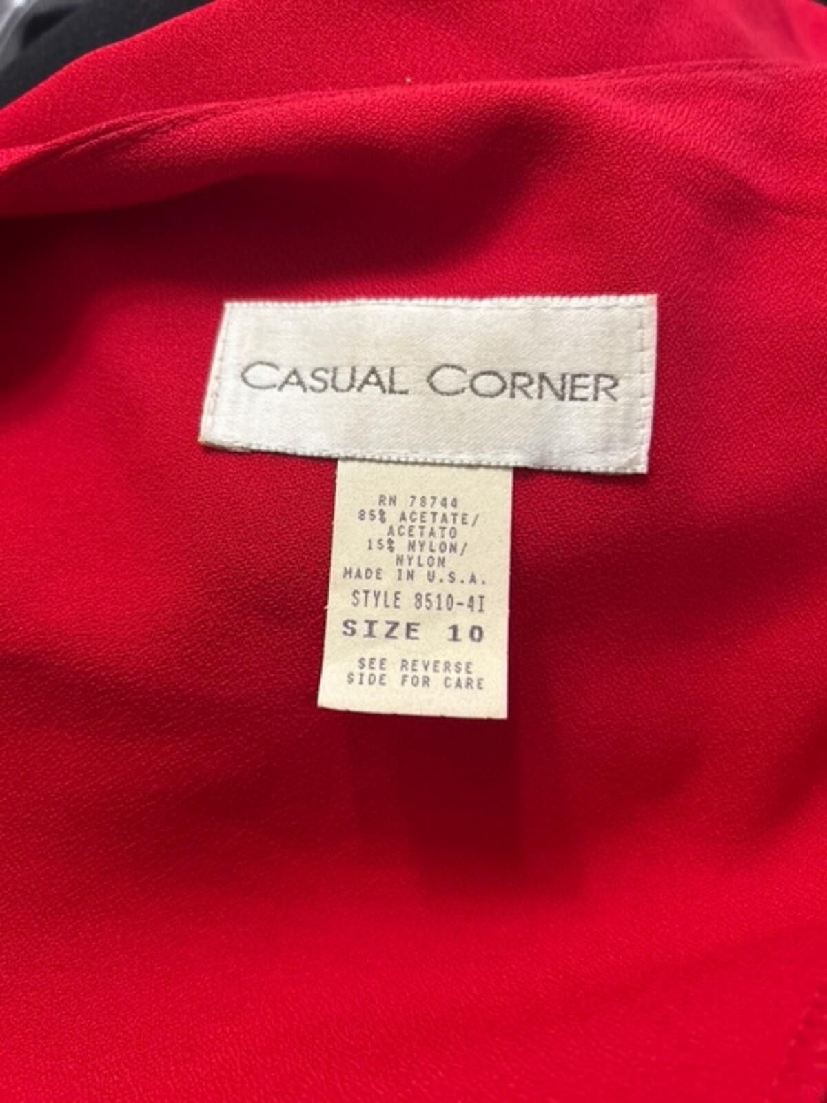 Other Casual Corner Red Blazer Jacket Size 10 Size L / US 10 / IT 46 - 3 Thumbnail