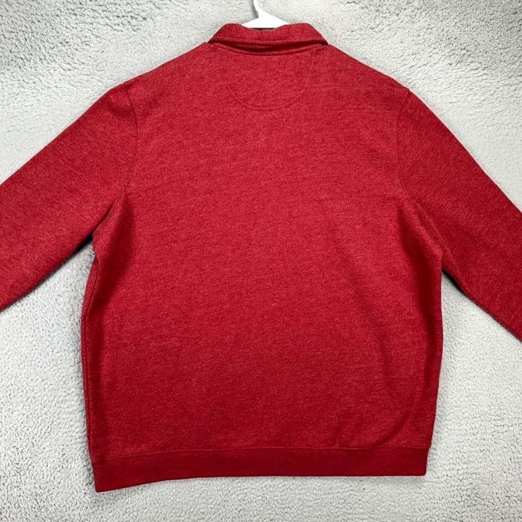 Croft & Barrow VINTAGE? No. Croft Barrow Fleece Zip Polo Sweater Adult 2XL Red Extra Soft Pullover Mens NEW Size US XXL / EU 58 / 5 - 3 Thumbnail