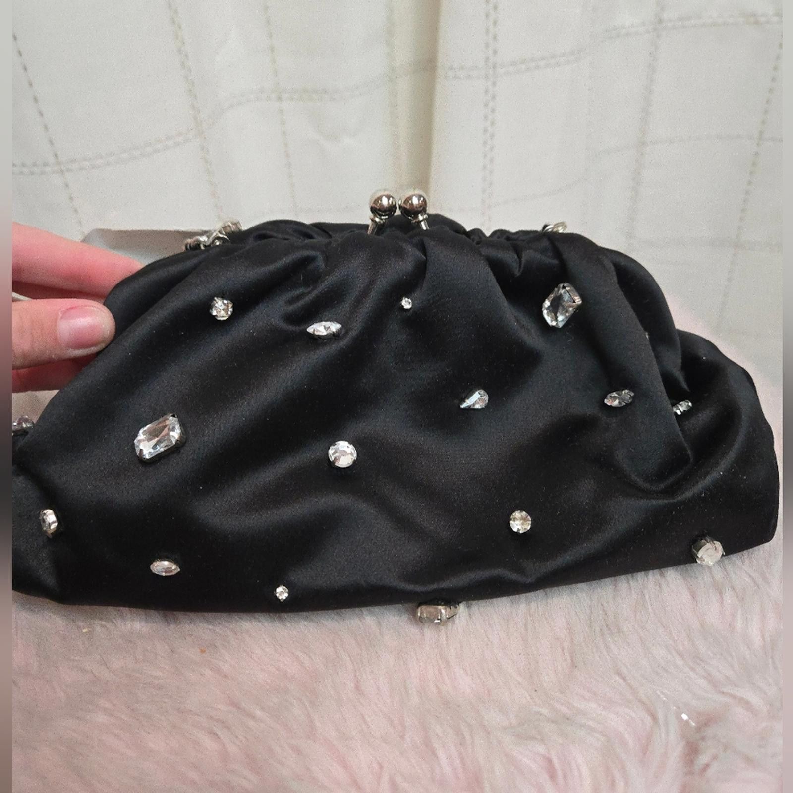 J.Crew J Crew Satin rhinestone clutch Size ONE SIZE - 2 Thumbnail