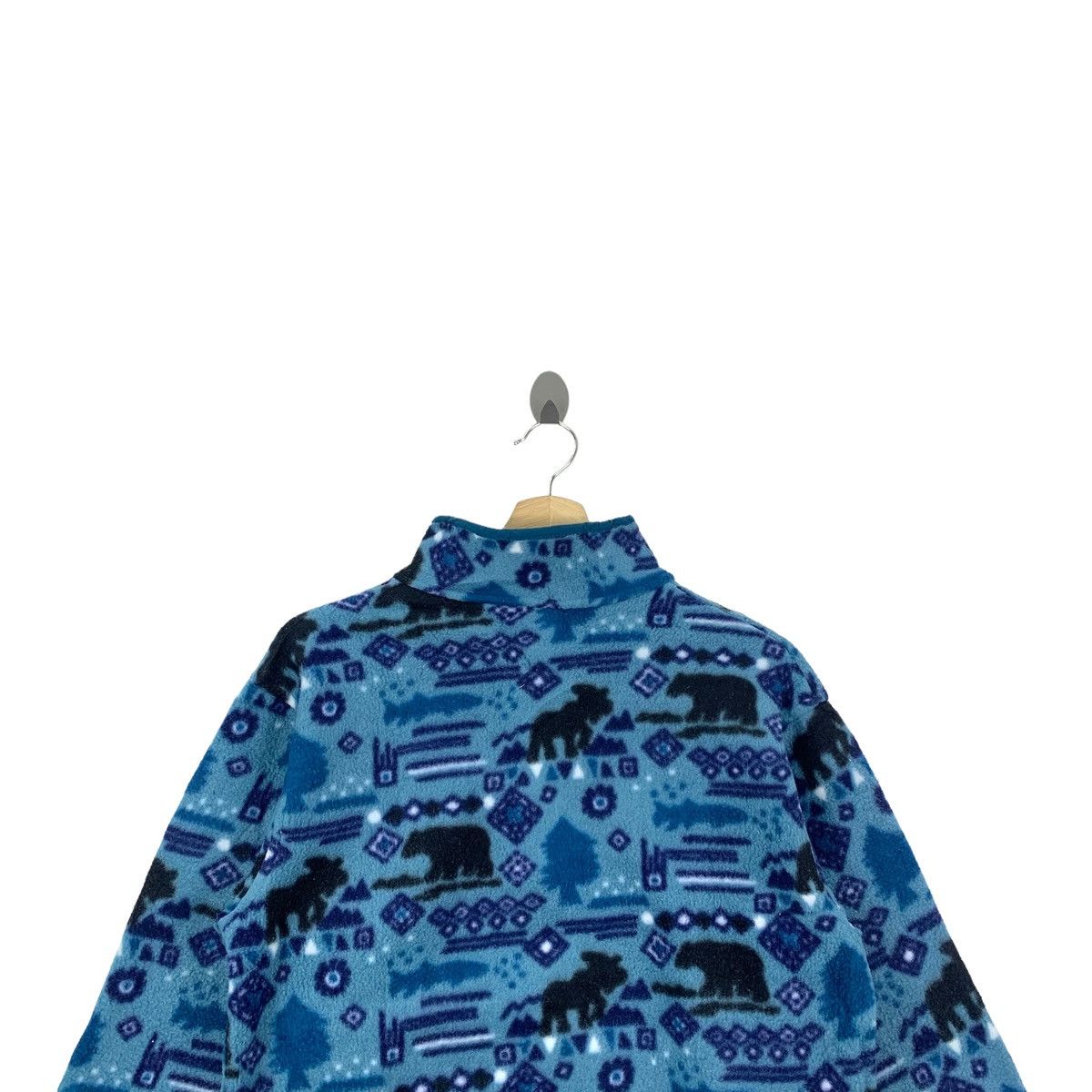 L.L. Bean × Vintage Vintage L.L.BEAN Outdoor Habitat Fullprint Fleece Sweatshirt Size US L / EU 52-54 / 3 - 5 Thumbnail