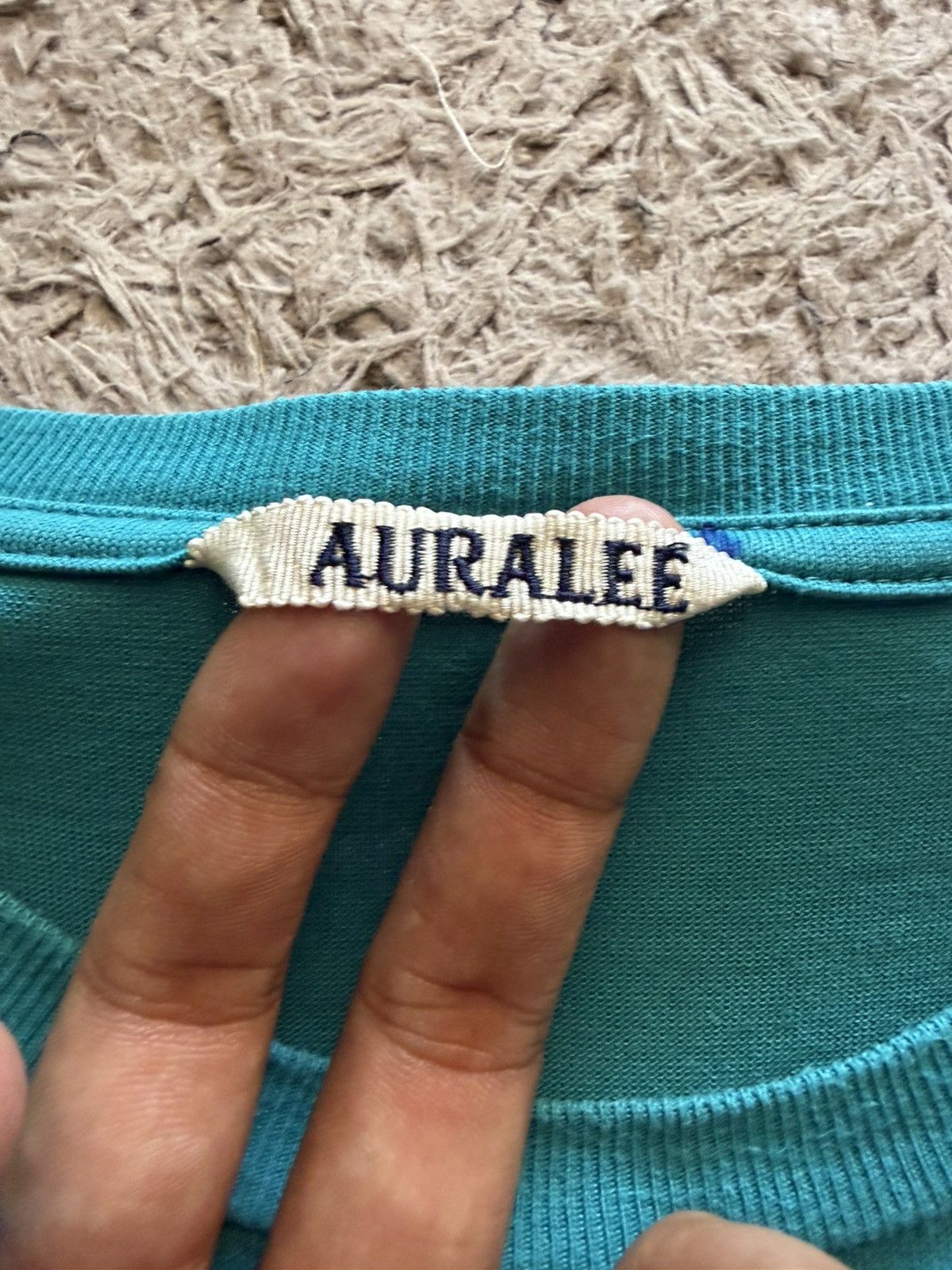 Auralee Auralee Peacock Blue Luster Plating Blank T-Shirt Size US L / EU 52-54 / 3 - 3 Thumbnail