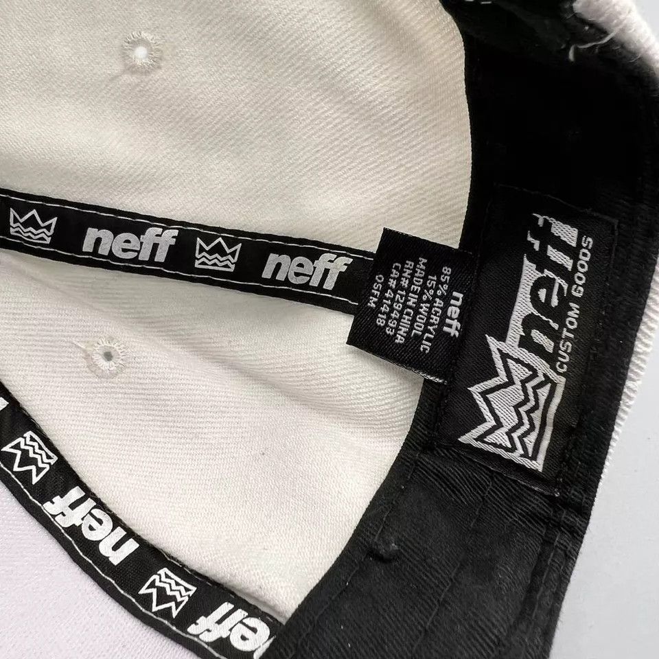 NEFF Snoop Nation Hat Men White Embroidered Neff Snap Back Cap Size ONE SIZE - 6 Thumbnail