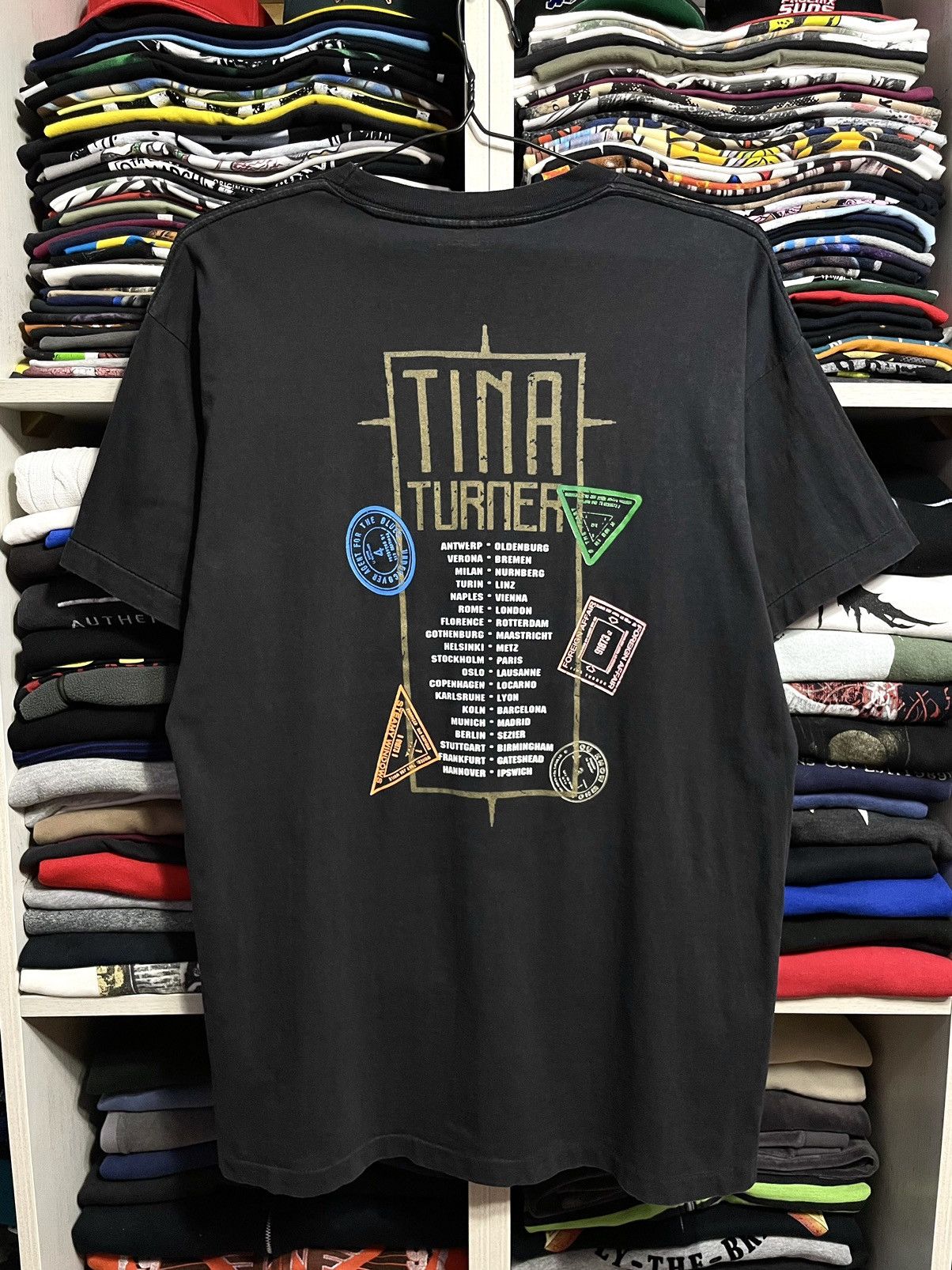Band Tees Vintage 90s Tina Turner Foreign Affair World Tour T-Shirt Size US L / EU 52-54 / 3 - 14 Thumbnail