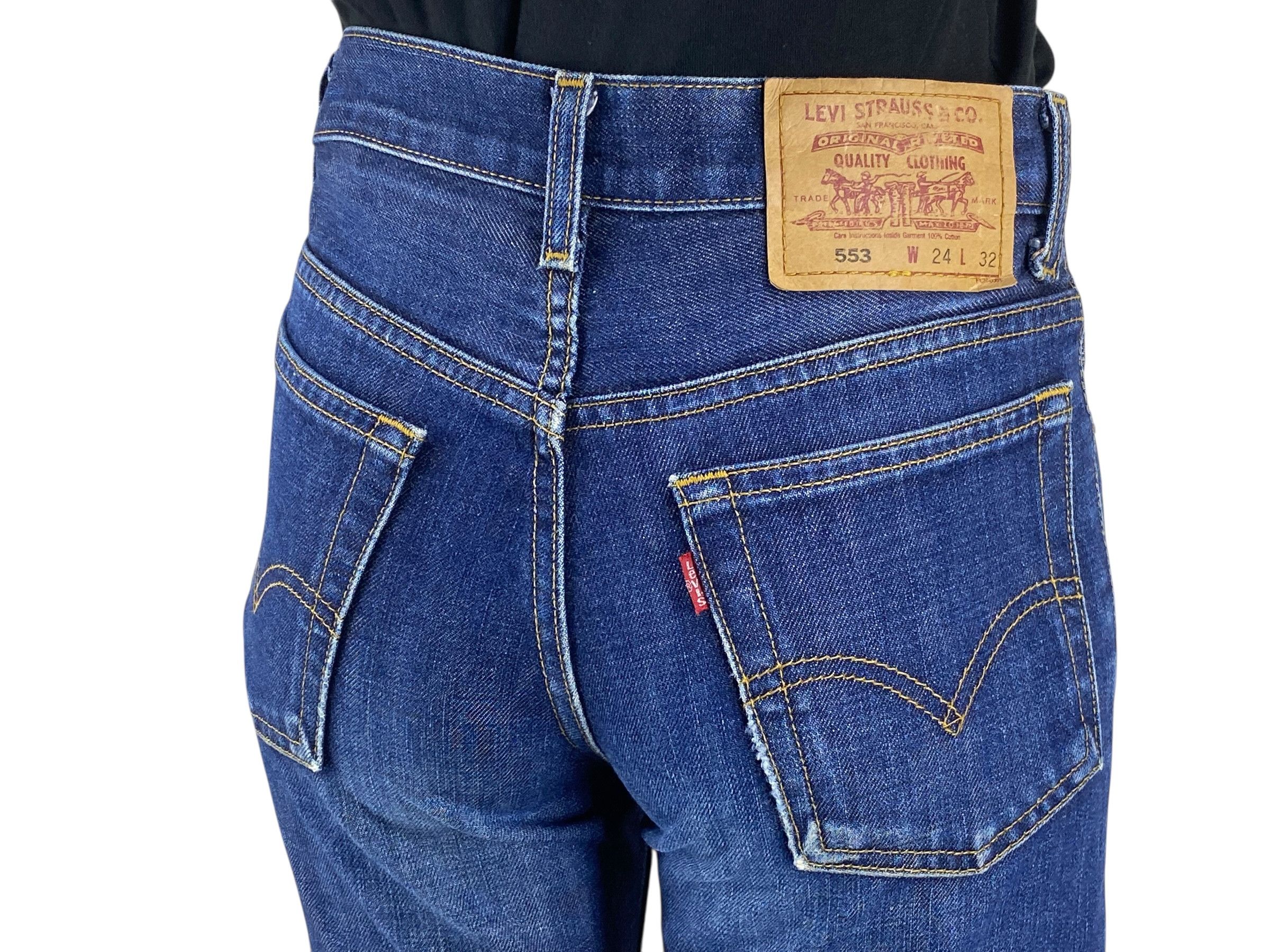 Levi's × Levi's Vintage Clothing Levis 553 Jeans High Waisted Jeans Medium Wash Jeans Size 24" / US 00 / IT 34 - 5 Thumbnail