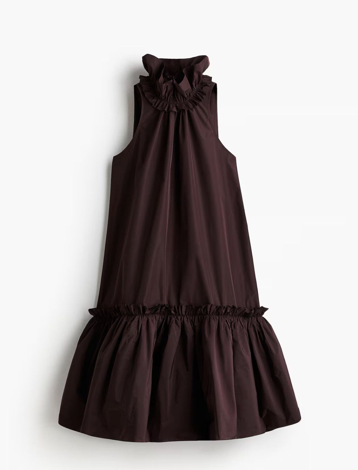 H&M H&M Ruffled Collar Dress Bubble Hem Size L / US 10 / IT 46 - 6 Thumbnail
