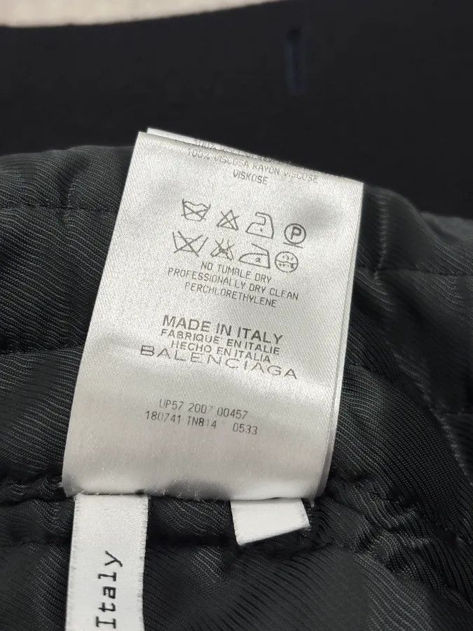 Balenciaga FW2007 Balenciaga Navy Wool Shearling Peacoat Jacket Size M / US 6-8 / IT 42-44 - 12 Thumbnail