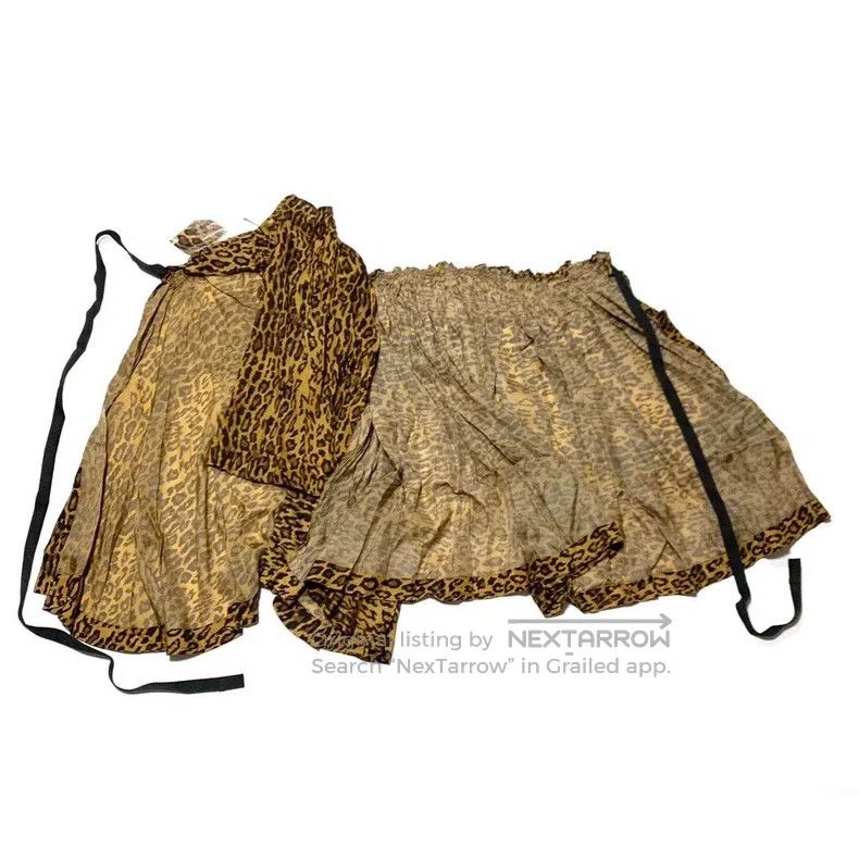 Junya Watanabe Junya Watanabe size XS Leopard Print Apron Skirt Size 24" / US 00 / IT 34 - 3 Thumbnail