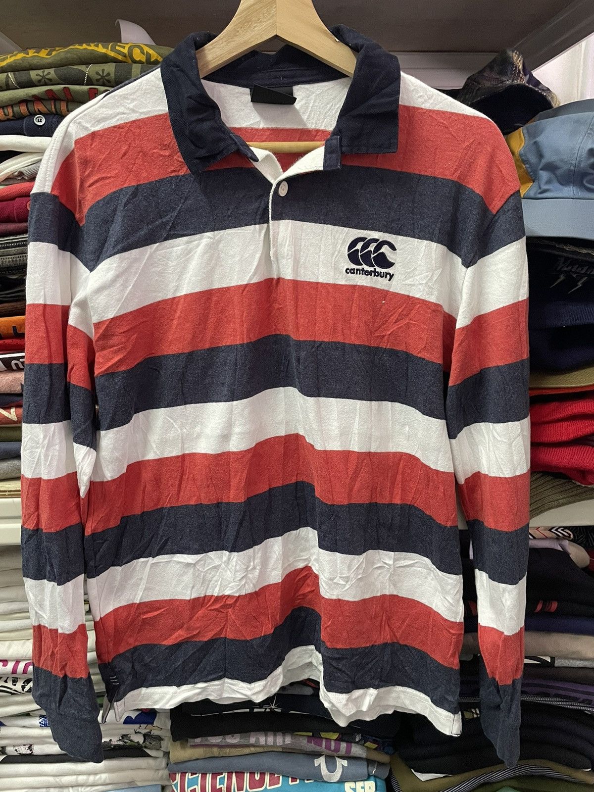 Canterbury of New Zealand Vintage Canterbury Rugby Stripe Shirt Size US L / EU 52-54 / 3 - 2 Thumbnail