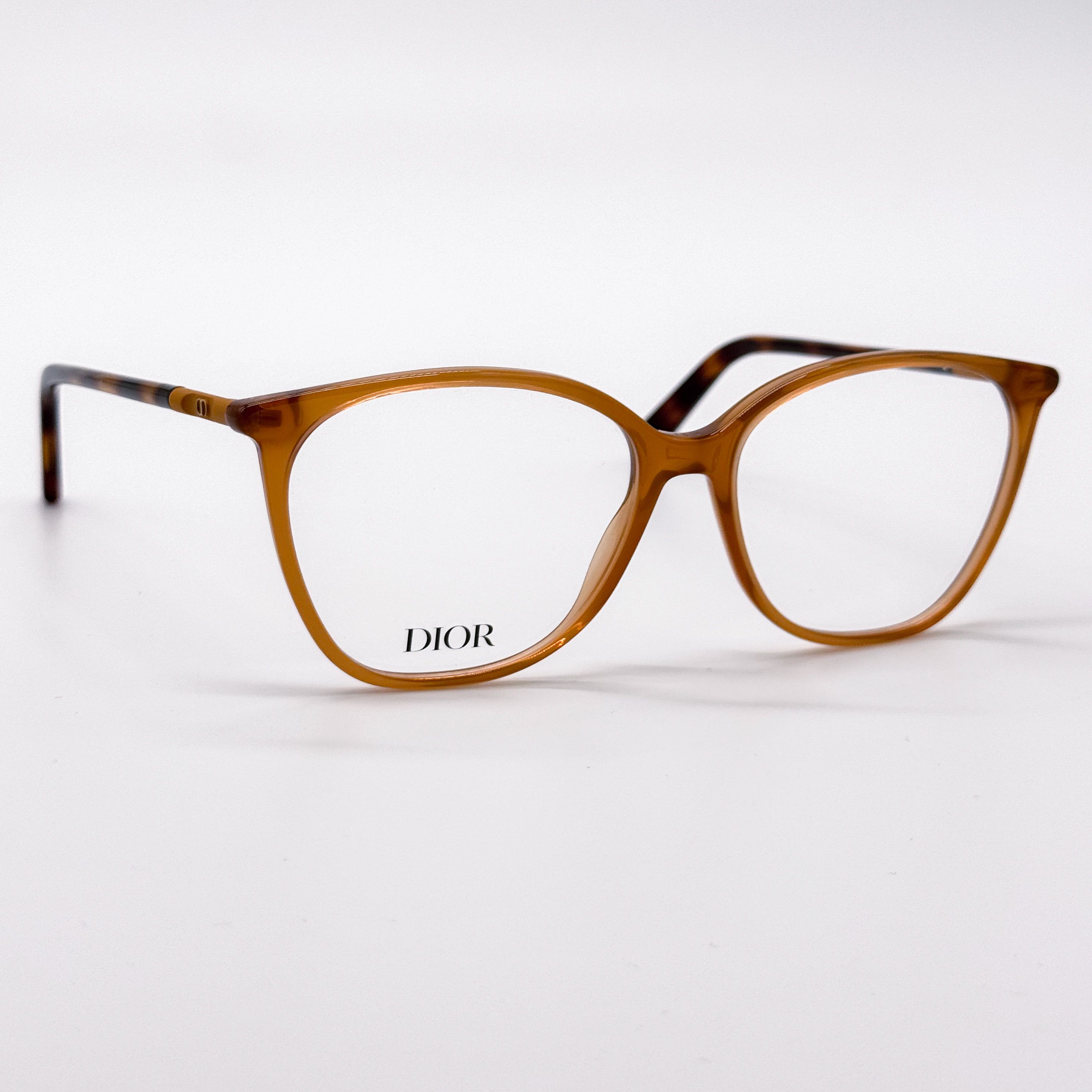 Dior NEW Dior Brown Havana Eyeglasses, Women Dior Mini CD S6I Size ONE SIZE - 4 Thumbnail