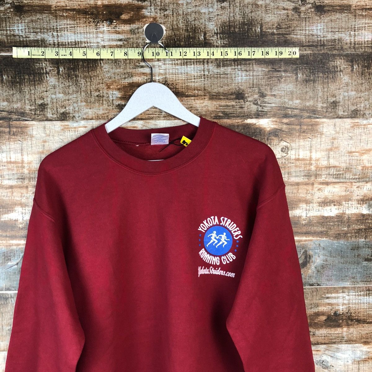 Japanese Brand × Vintage Yokota Strides Running Club Maroon vintage Sweatshirt #A2045 Size US M / EU 48-50 / 2 - 11 Thumbnail