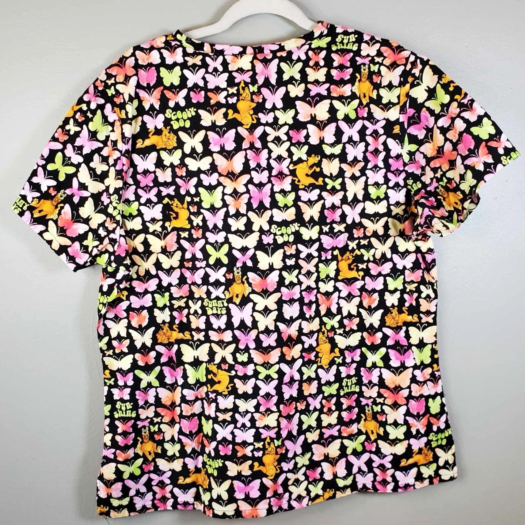 Vintage Scooby Doo Womens Scrubs Top Shirt Nurse Large L Hanna Barbera Size L / US 10 / IT 46 - 4 Thumbnail