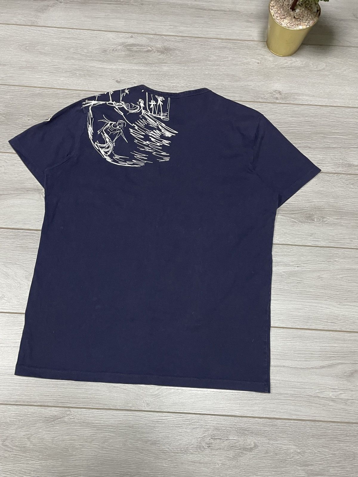 Moncler Moncler Jean Philippe garment washed tee t-shrit embroidered Size US XL / EU 56 / 4 - 9 Thumbnail