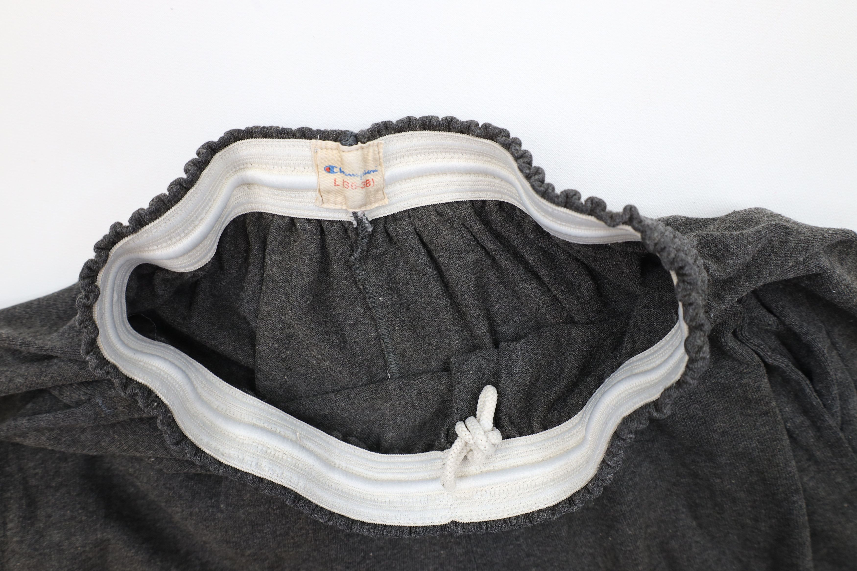 Champion Vintage 90s Champion Heavyweight Above Knee Shorts Dark Gray Size US 34 / EU 50 - 8 Thumbnail