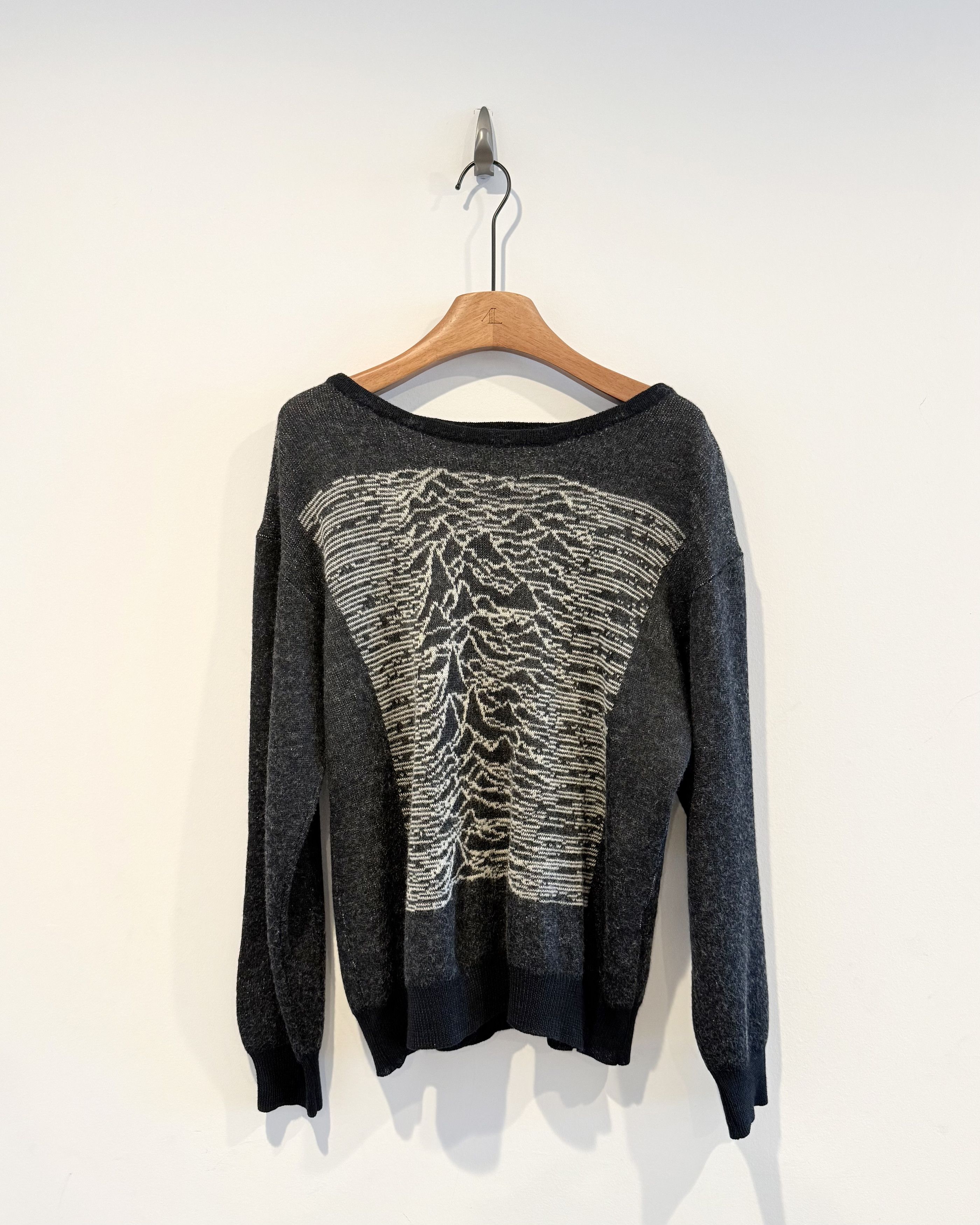 Raf Simons Raf Simons Aw2003 Closer Unknown Pleasures Sweater Size US M / EU 48-50 / 2 - 1 Thumbnail