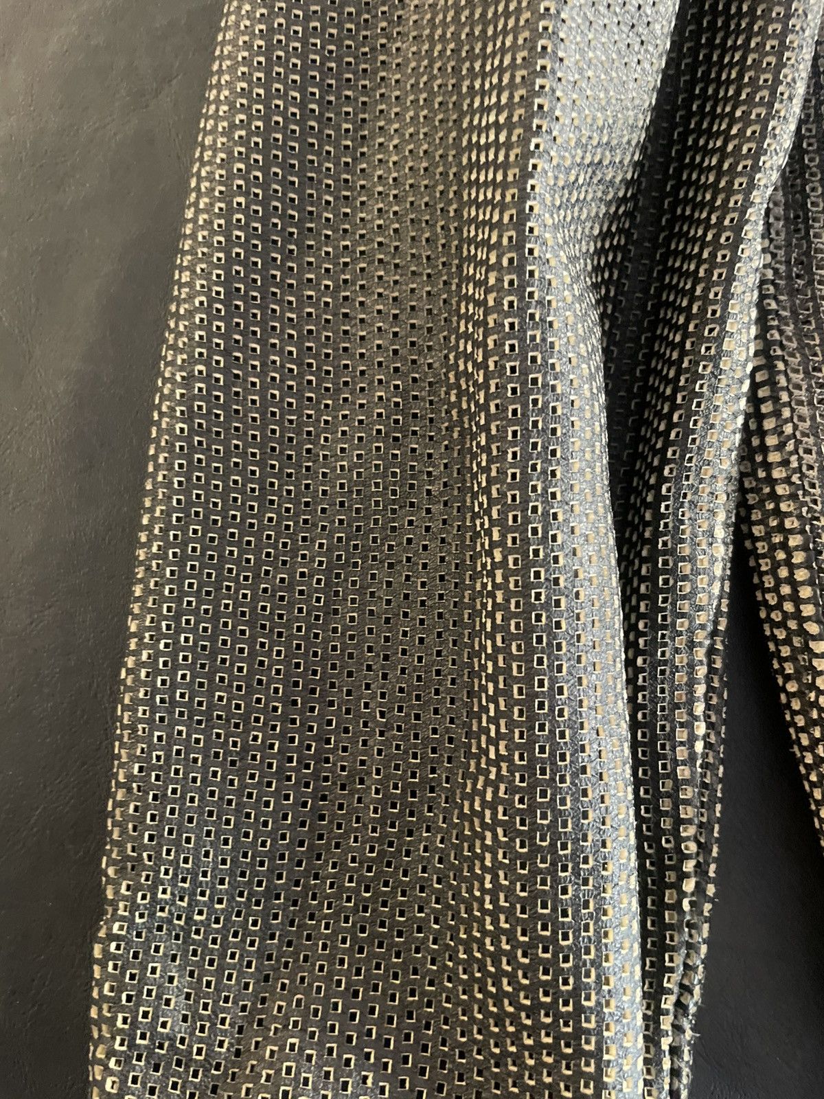 Giorgio Brato Giorgio Brato Perforated Leather Black Bomber Jacket Size US L / EU 52-54 / 3 - 9 Thumbnail